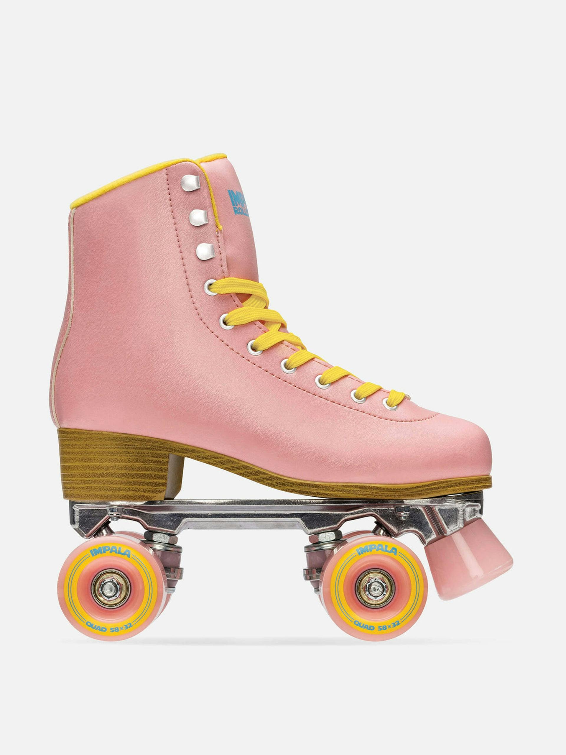Pink roller skates