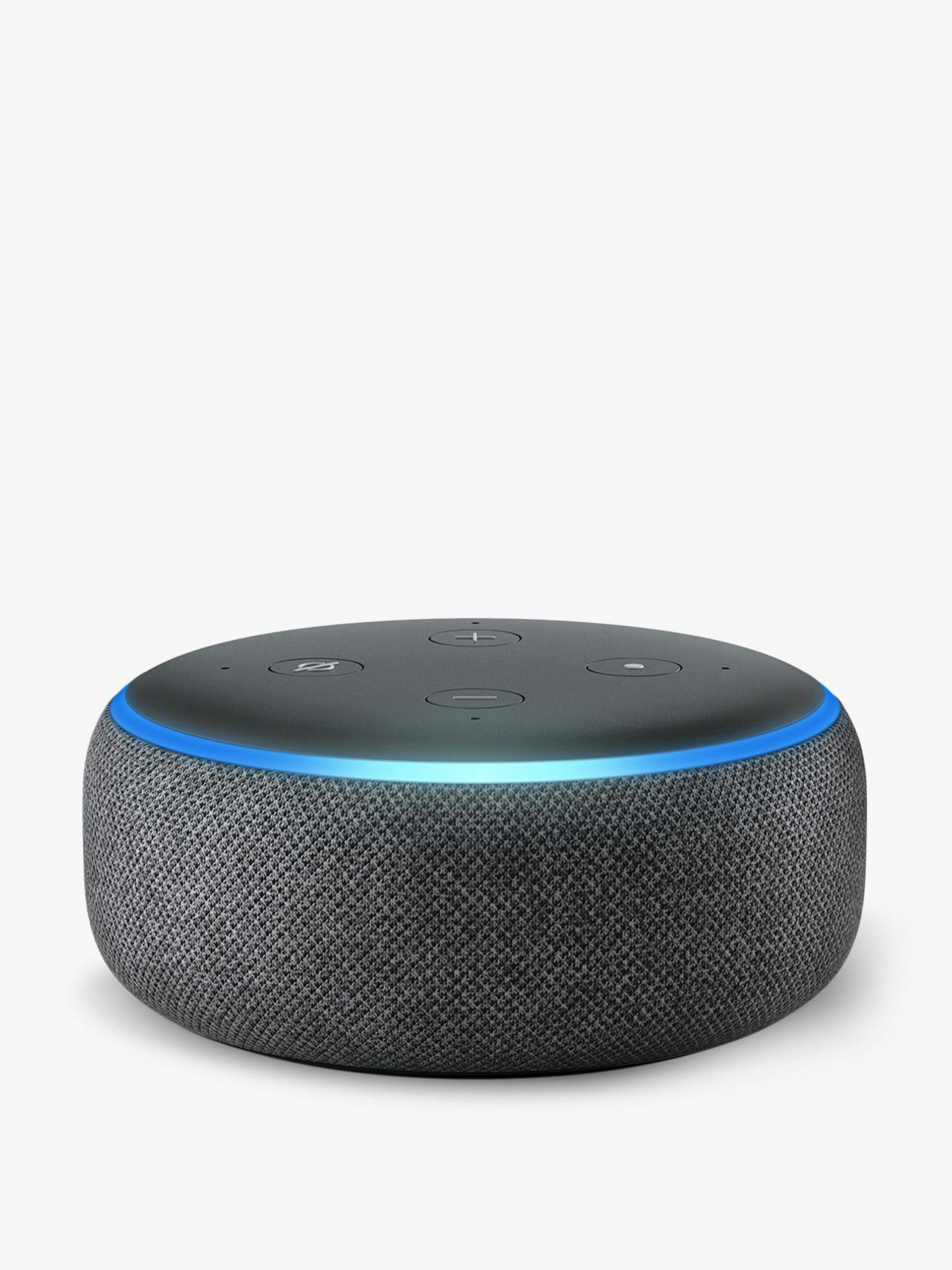 Echo dot smart device with Alexa voice recognition and control, 3rd generation
