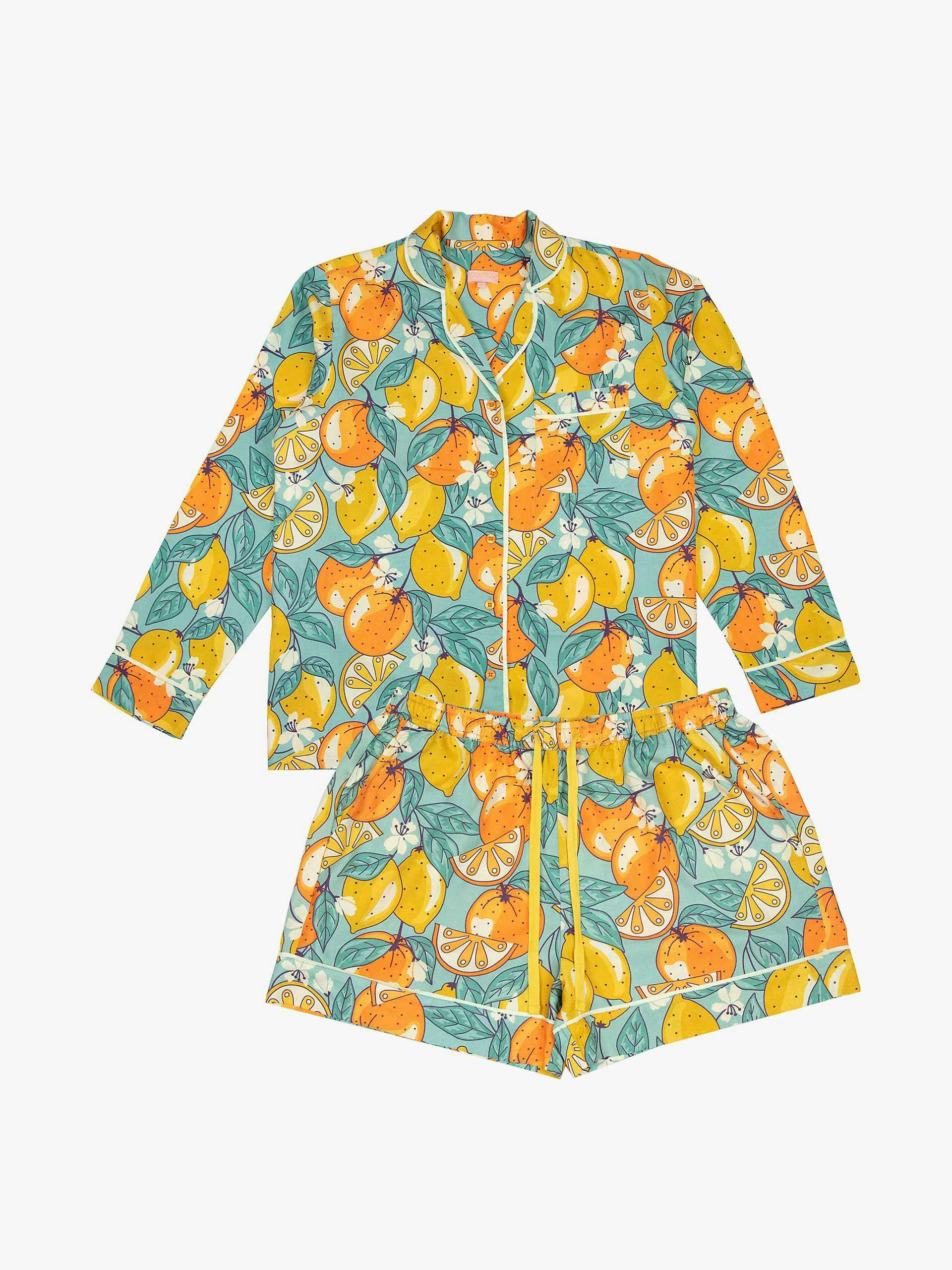Citrus printed short pyjamas set