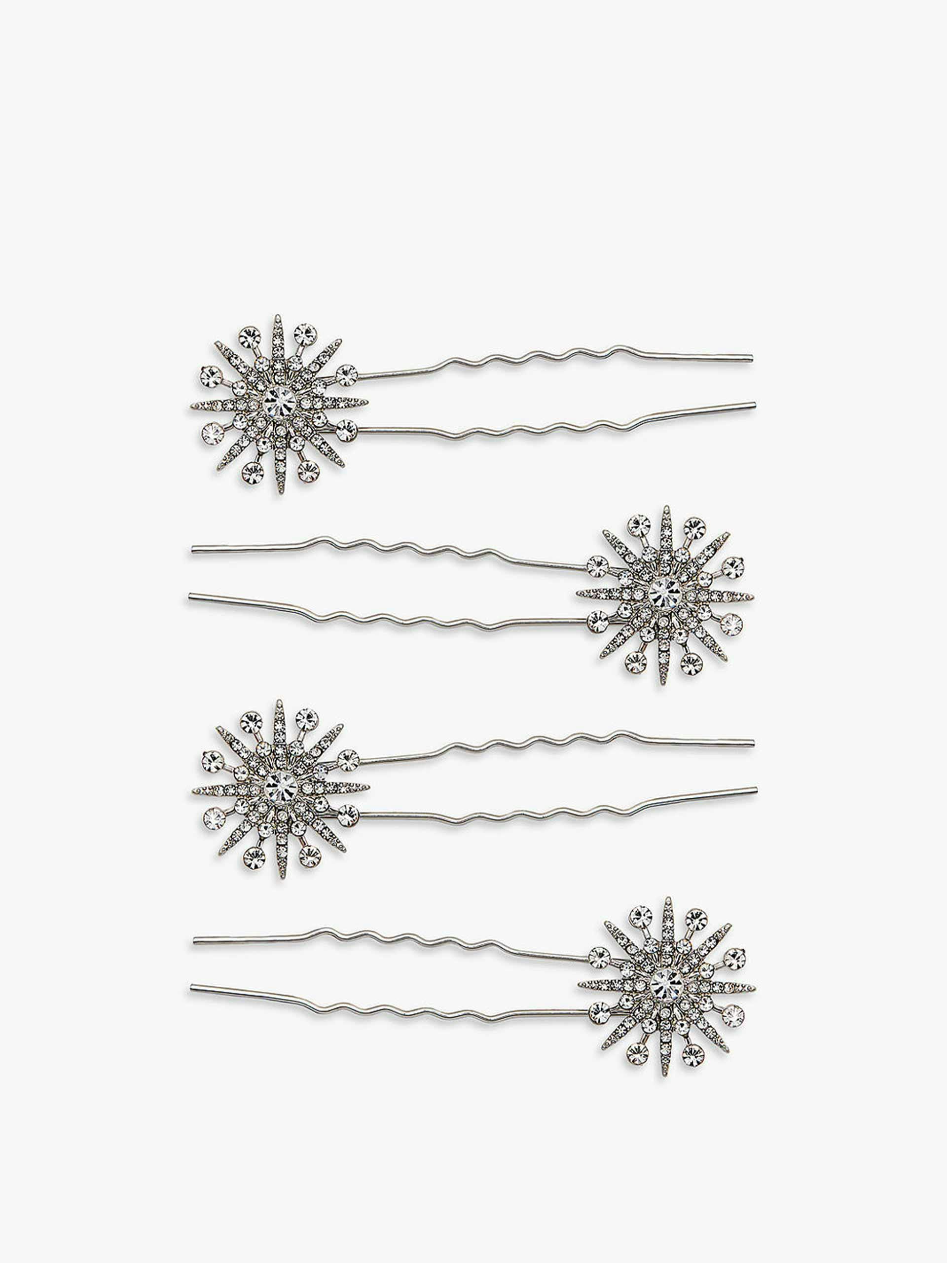 Starburst hair pins (set of 4)