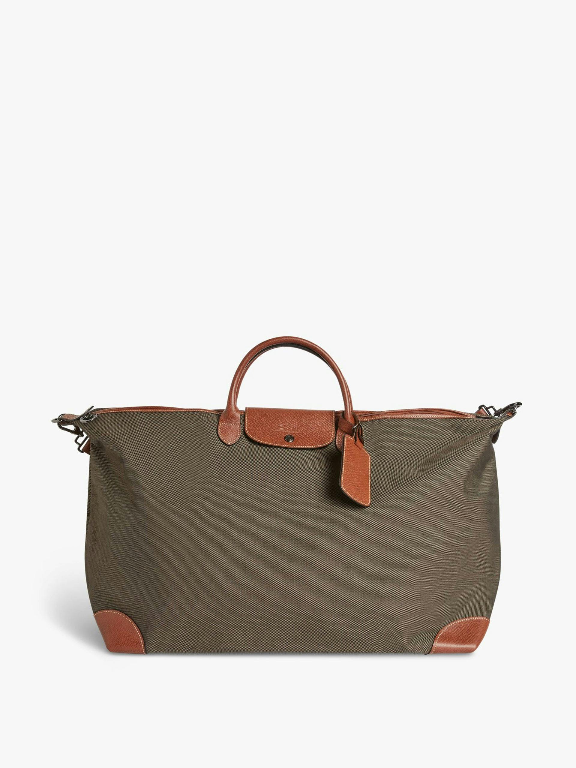 Extra large travel bag in brown