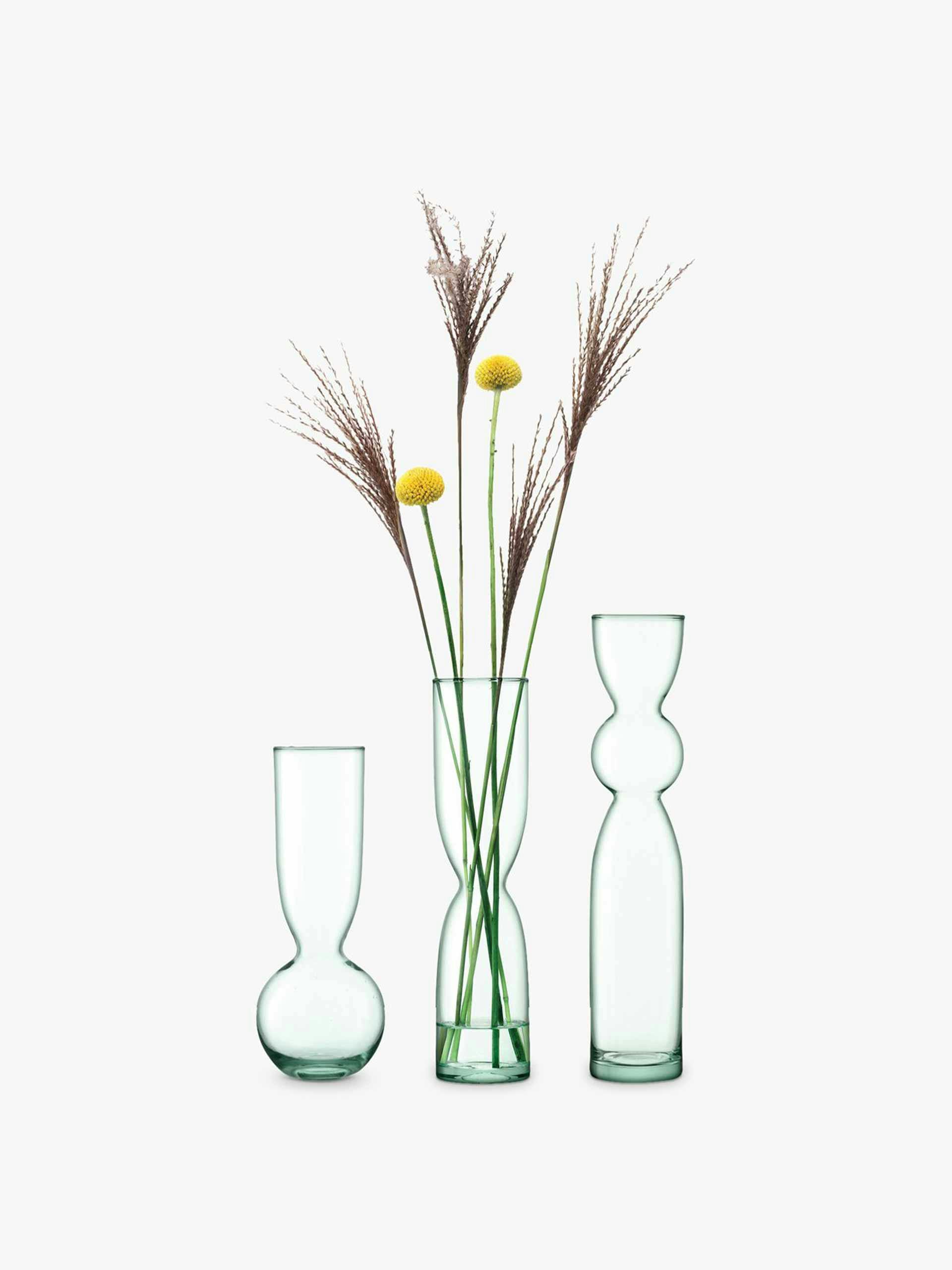 Glass vases (set of 3)