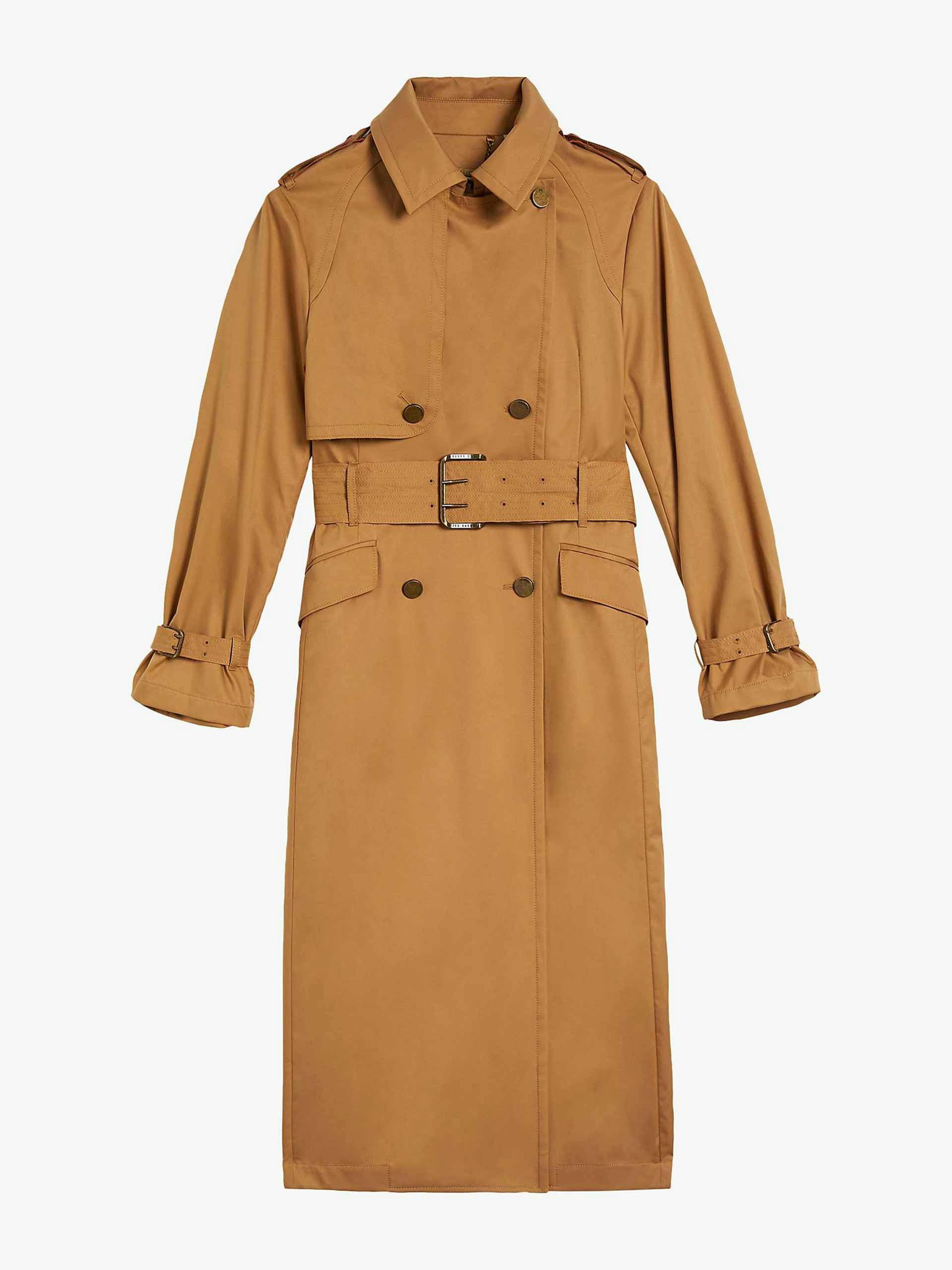 Maaeve double faced lightweight trench coat