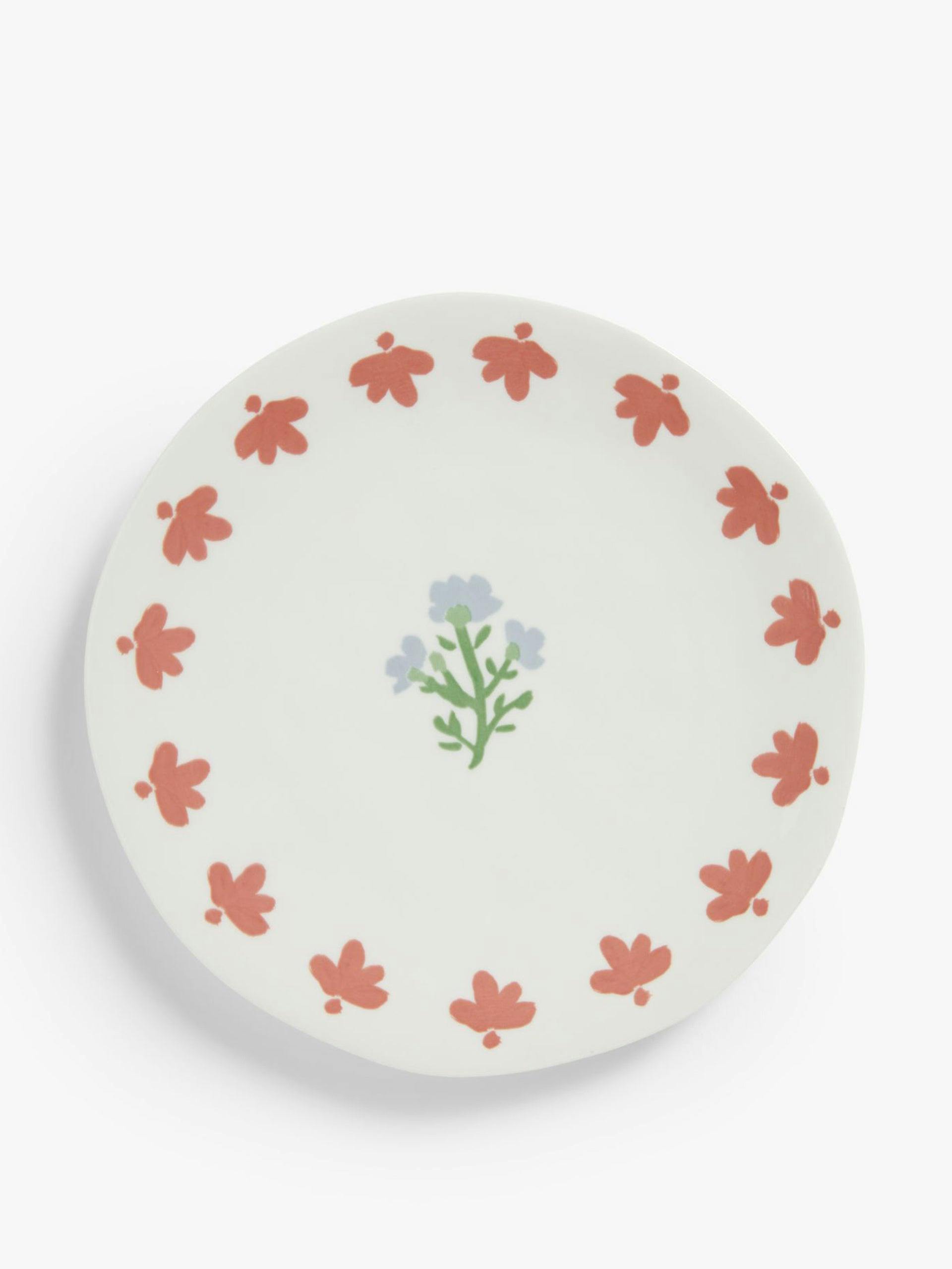 Floral fine china side plate
