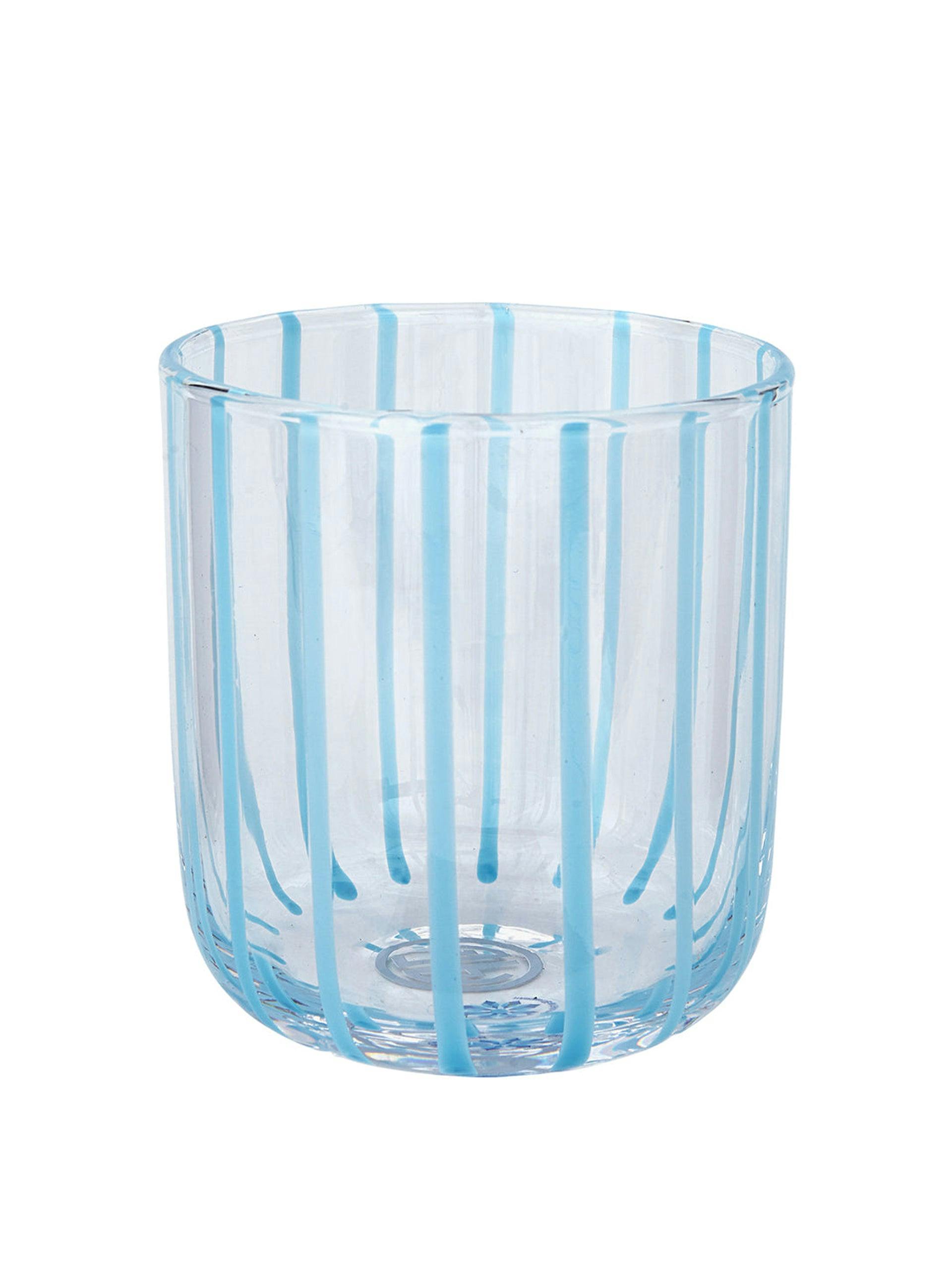 Blue stripe glass