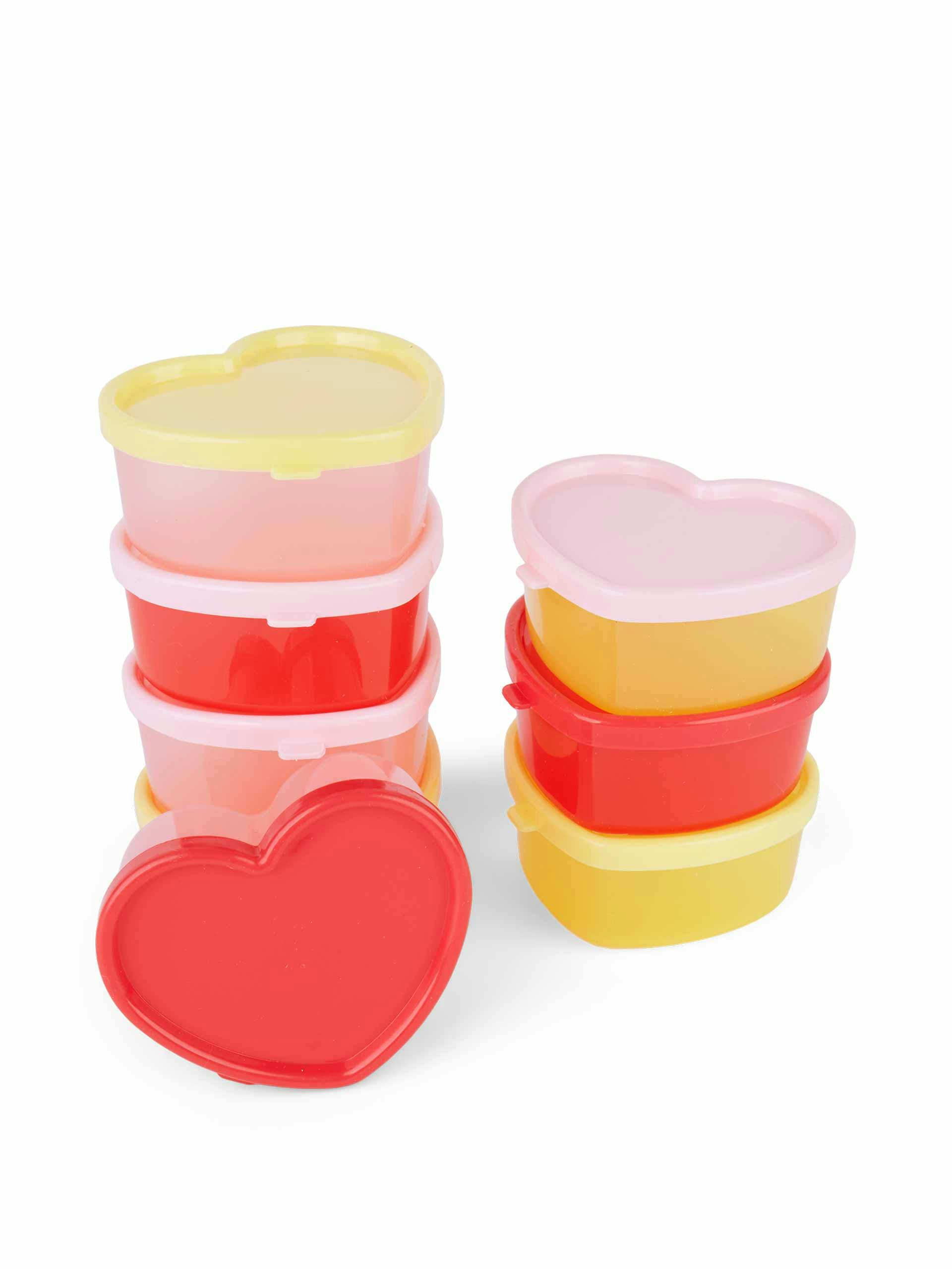 Mini heart food tubs