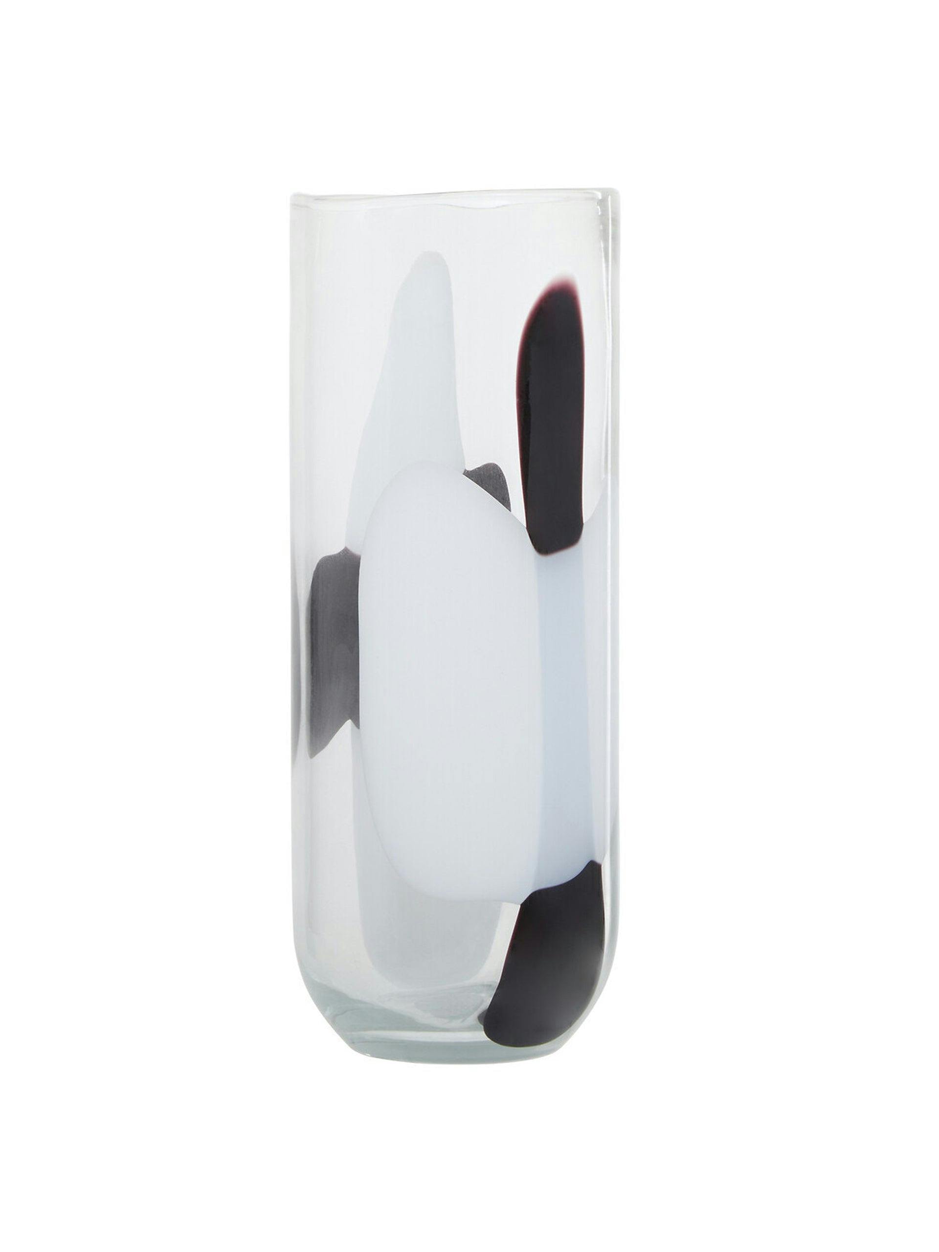 Monochrome glass vase