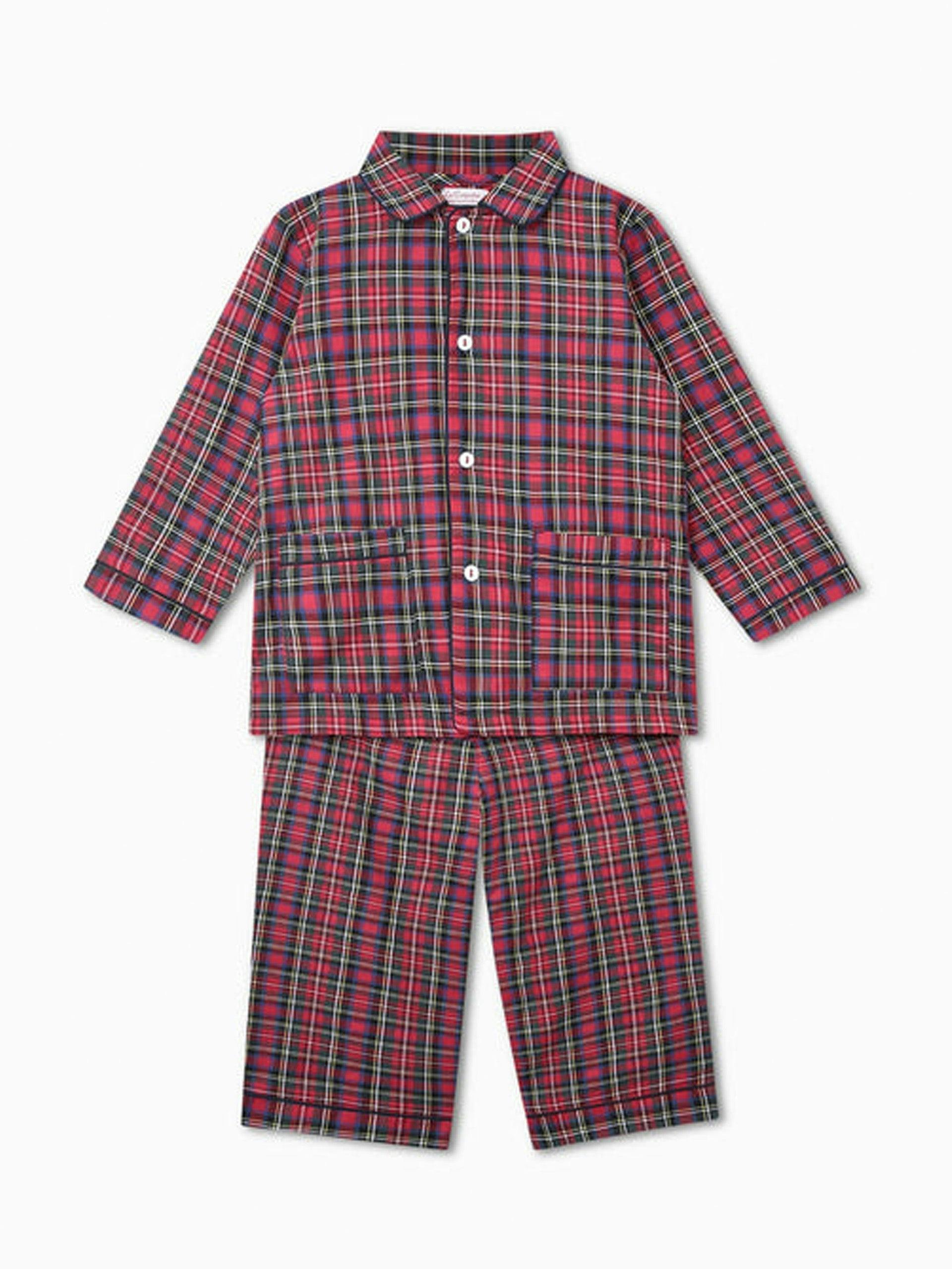 Red tartan pyjamas
