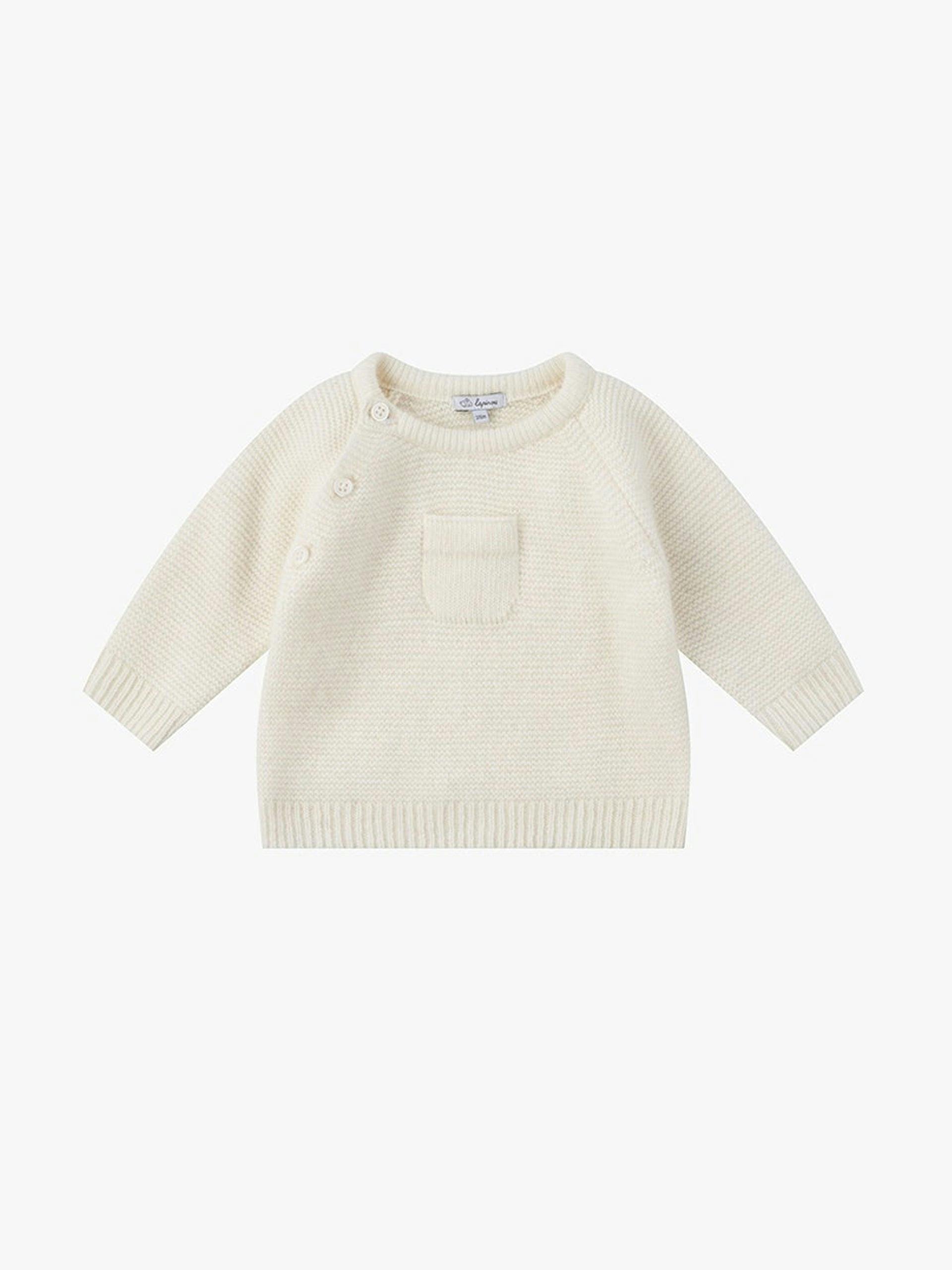 Little Ones cosy off-white jumper