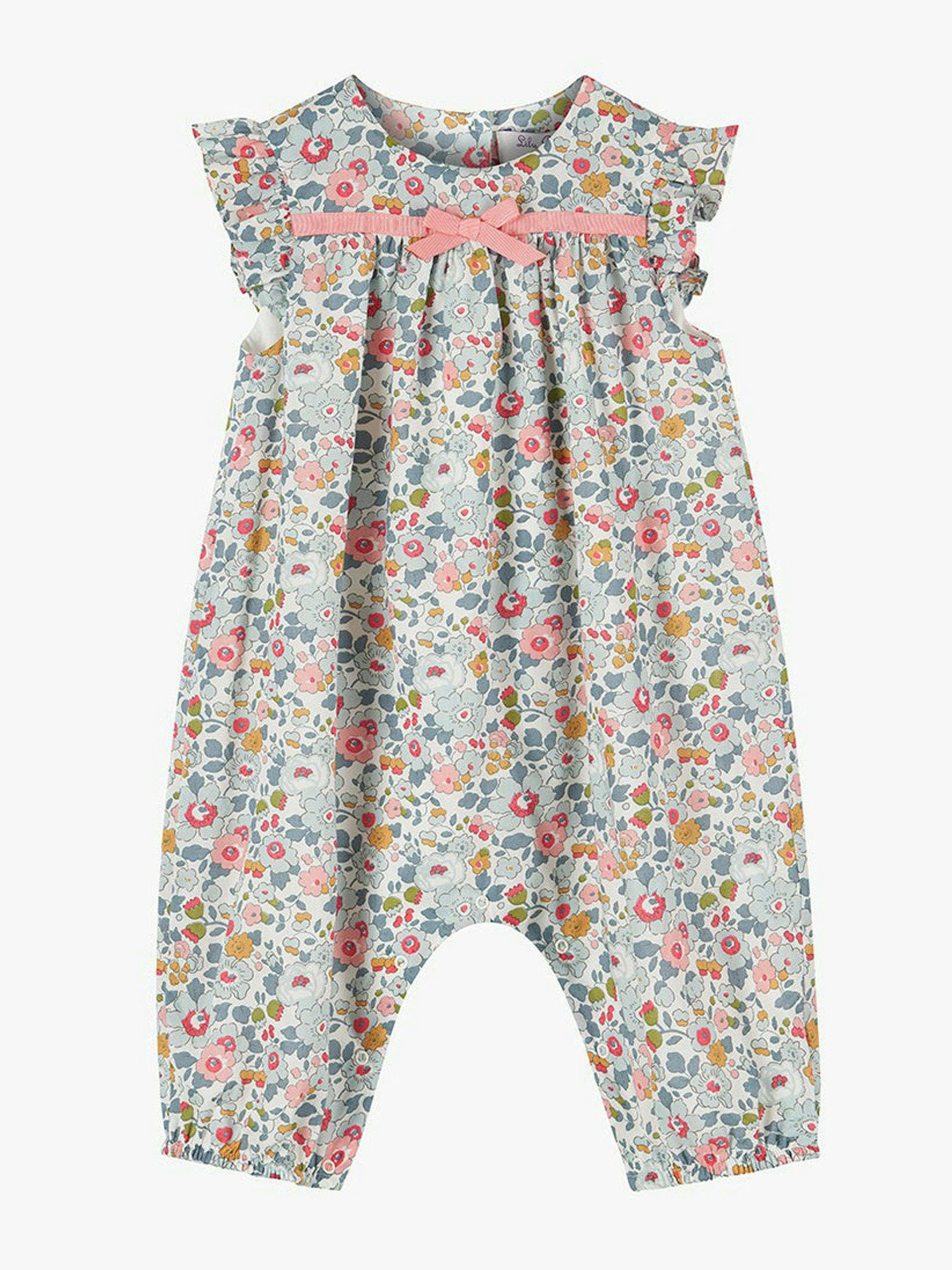 Little ones Betsy frill sleeve romper