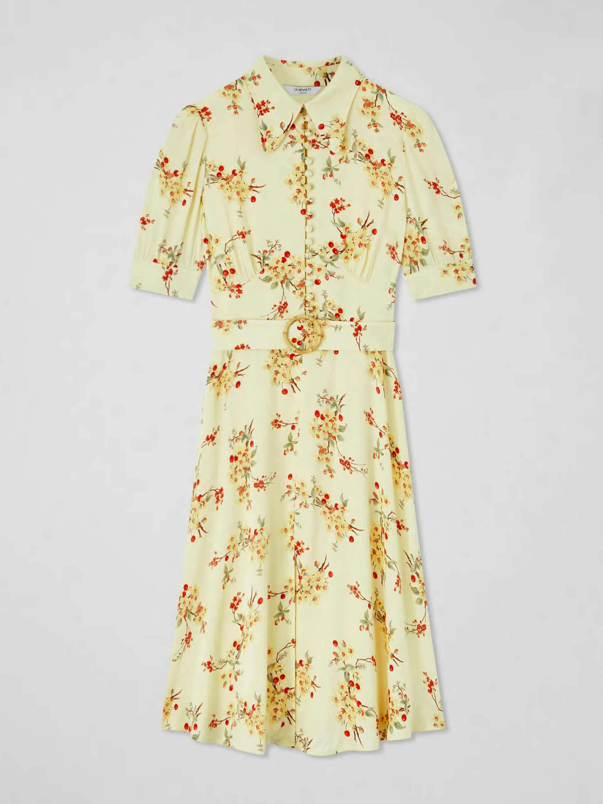 Cherry blossom print dress