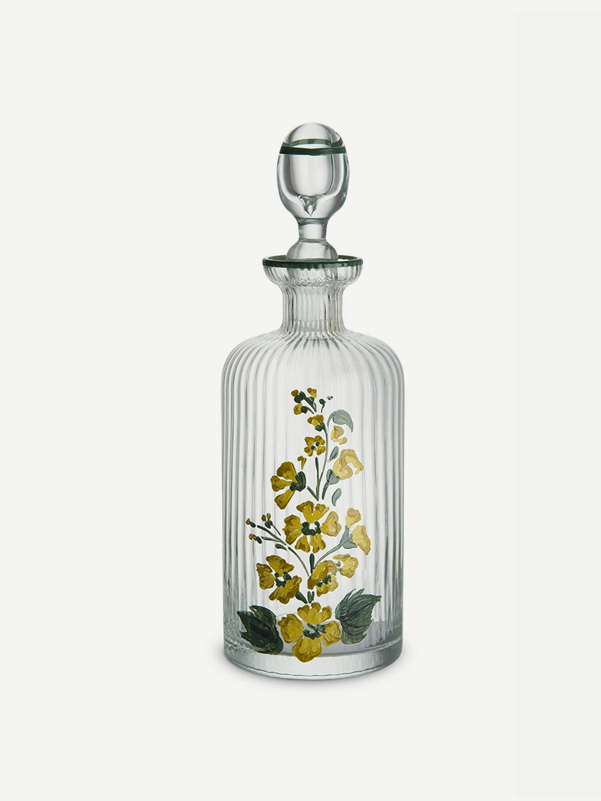 Murano primrose hand painted bottle