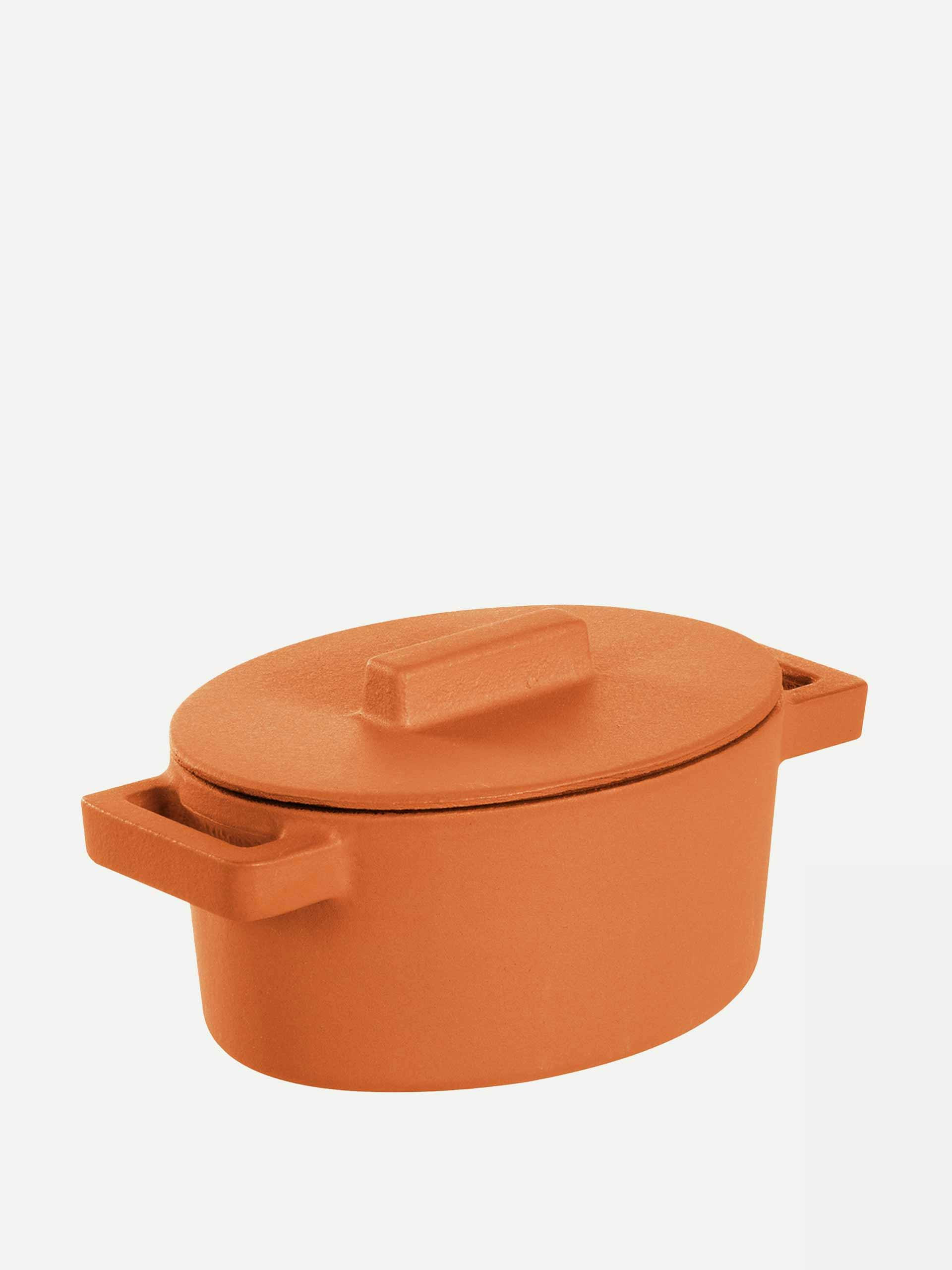 Cast iron casserole pot