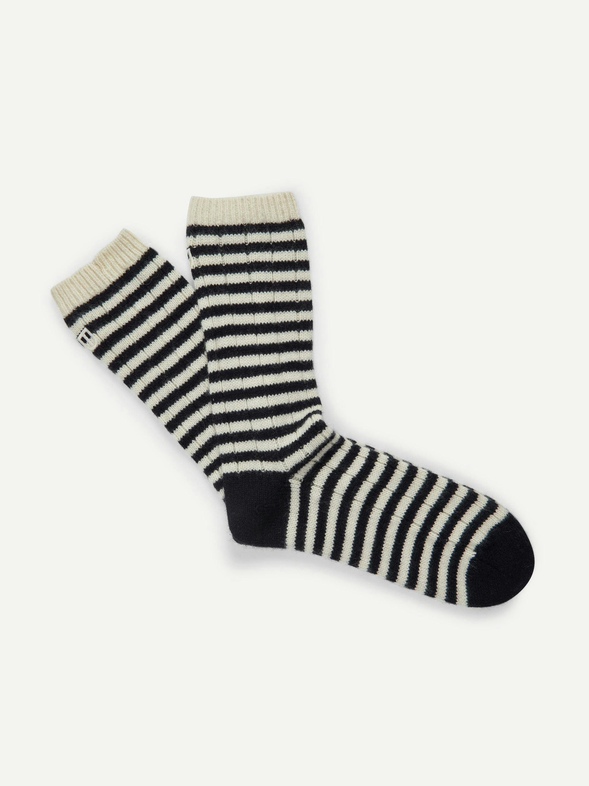 Cashmere striped socks