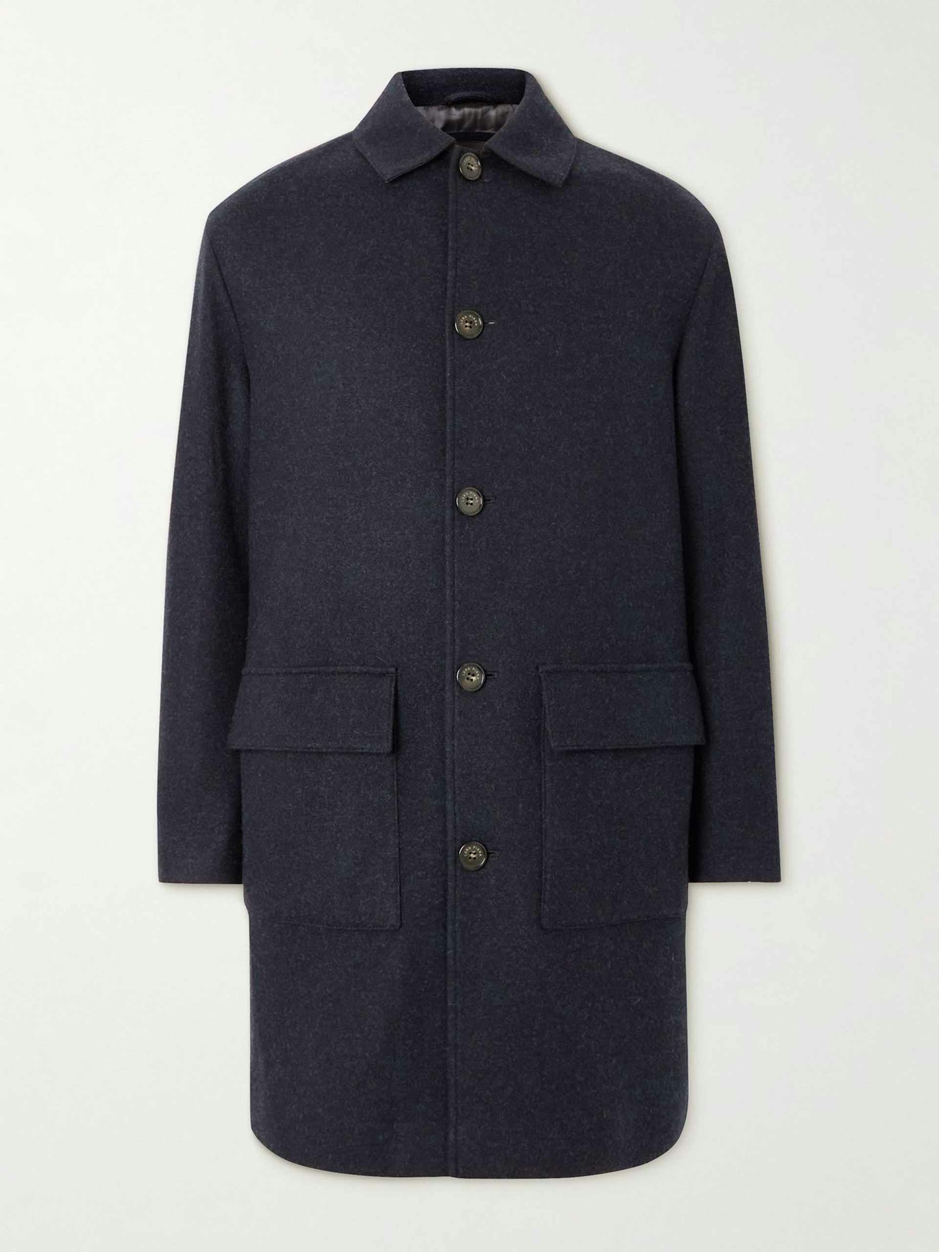 Double-faced cashmere coat