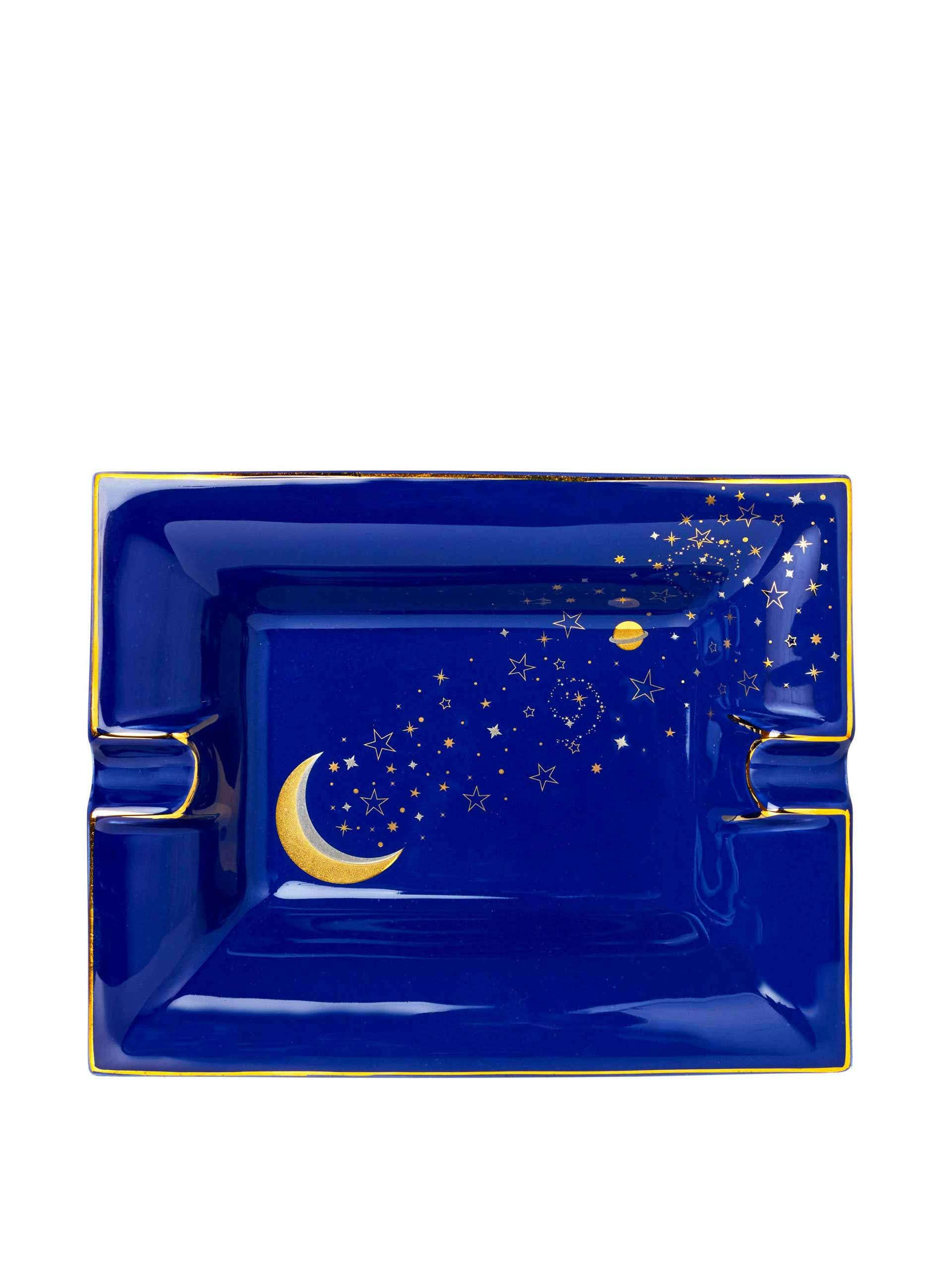 Large blue Luna trinket tray/ashtray