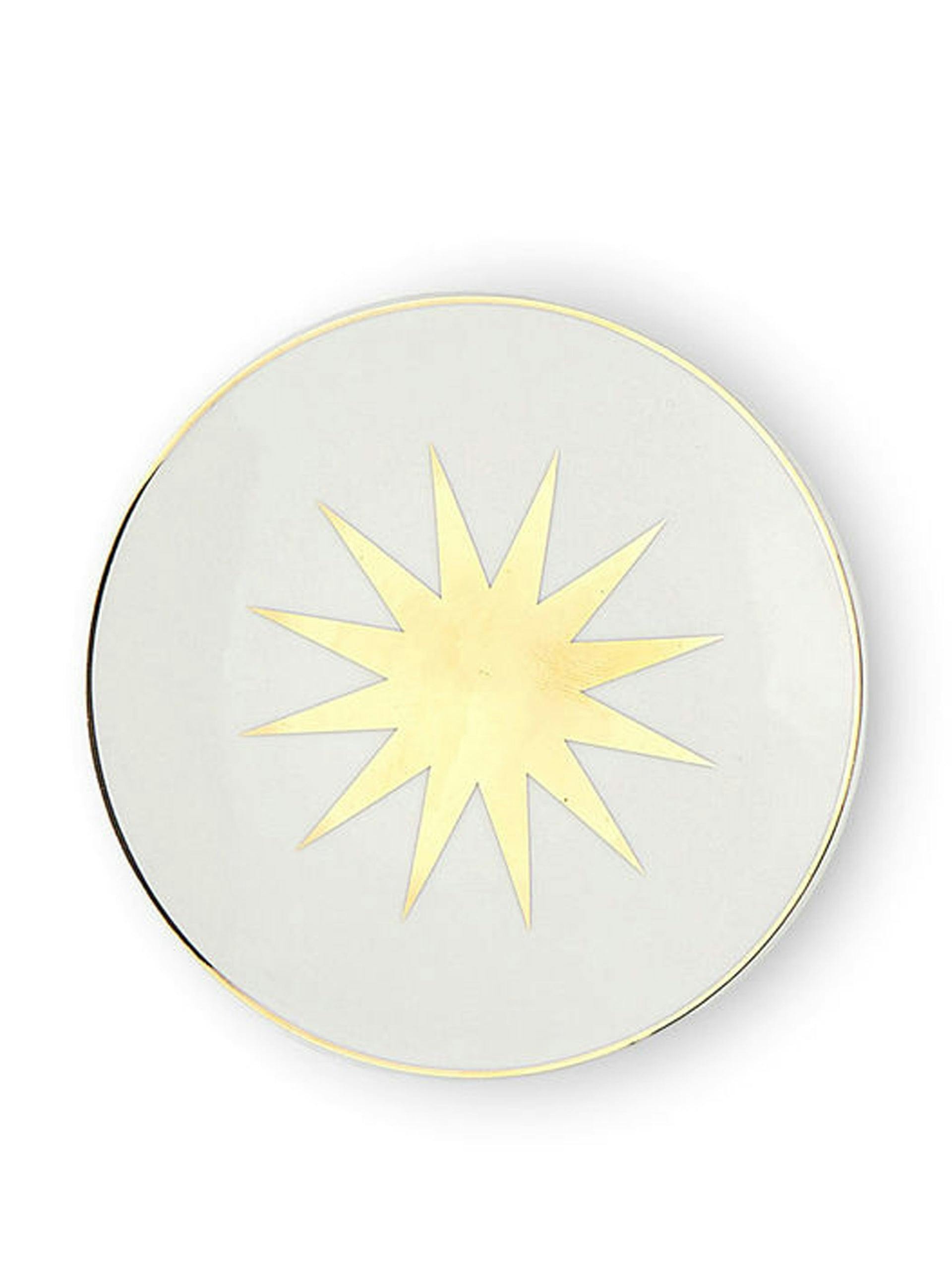 Gold ceramic side plate