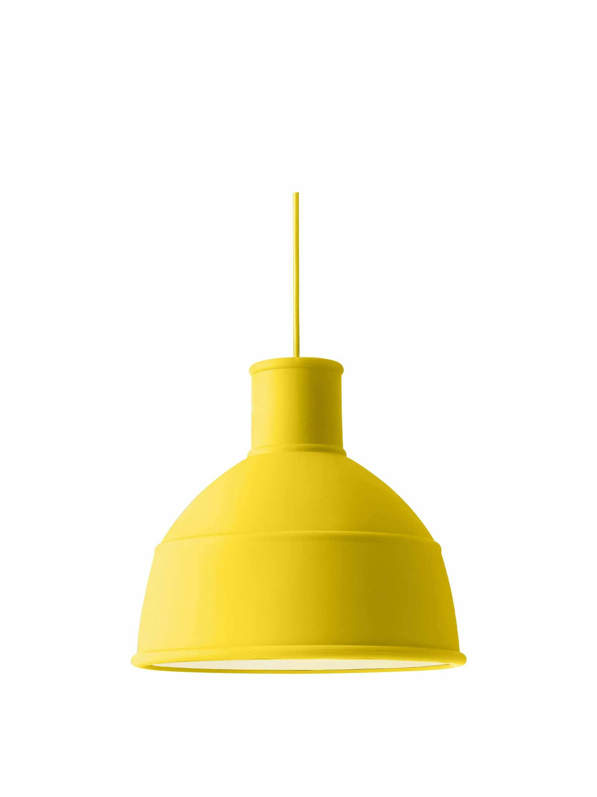 Yellow ceiling lamp
