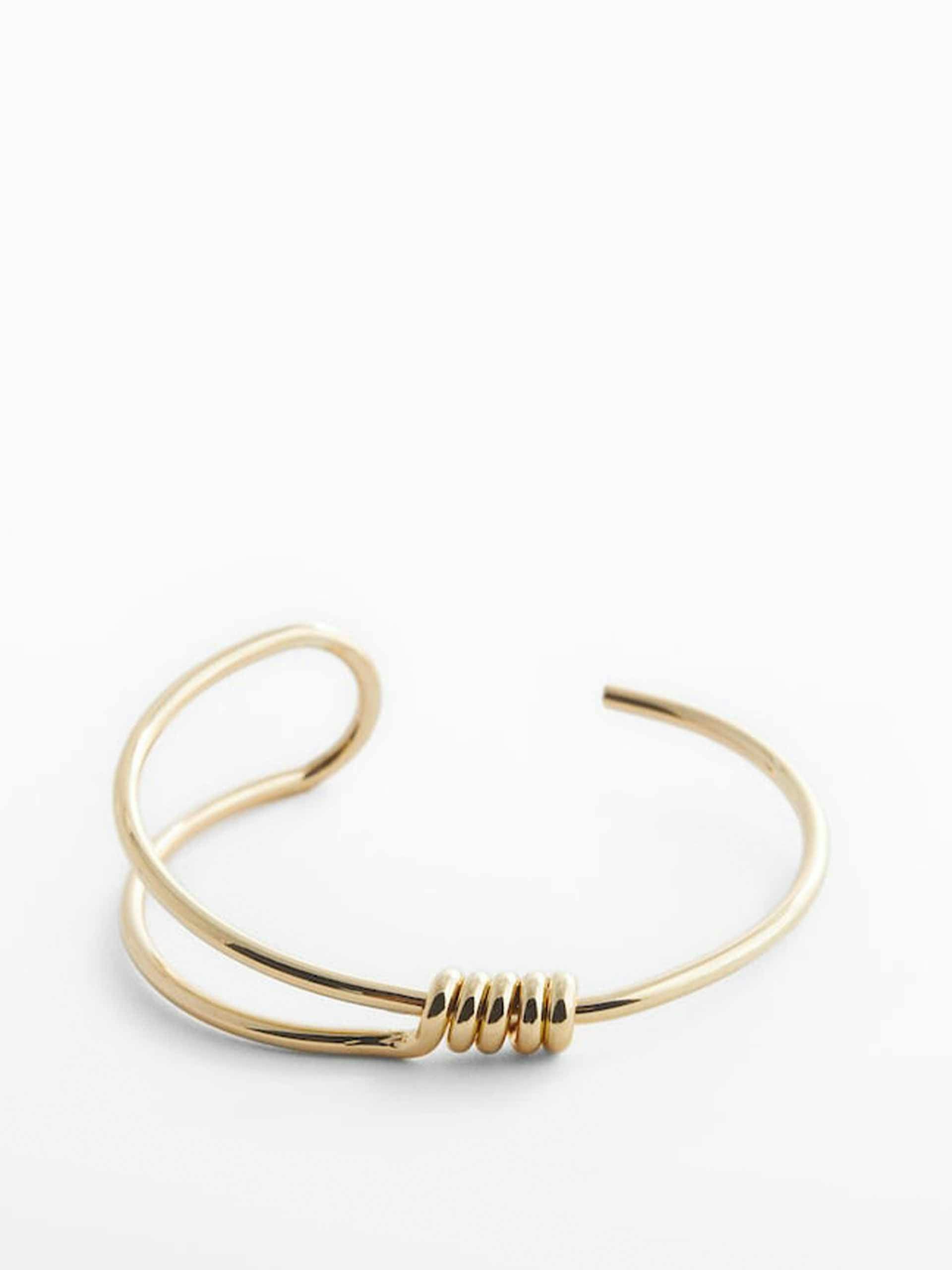 Brass interlocking bracelet
