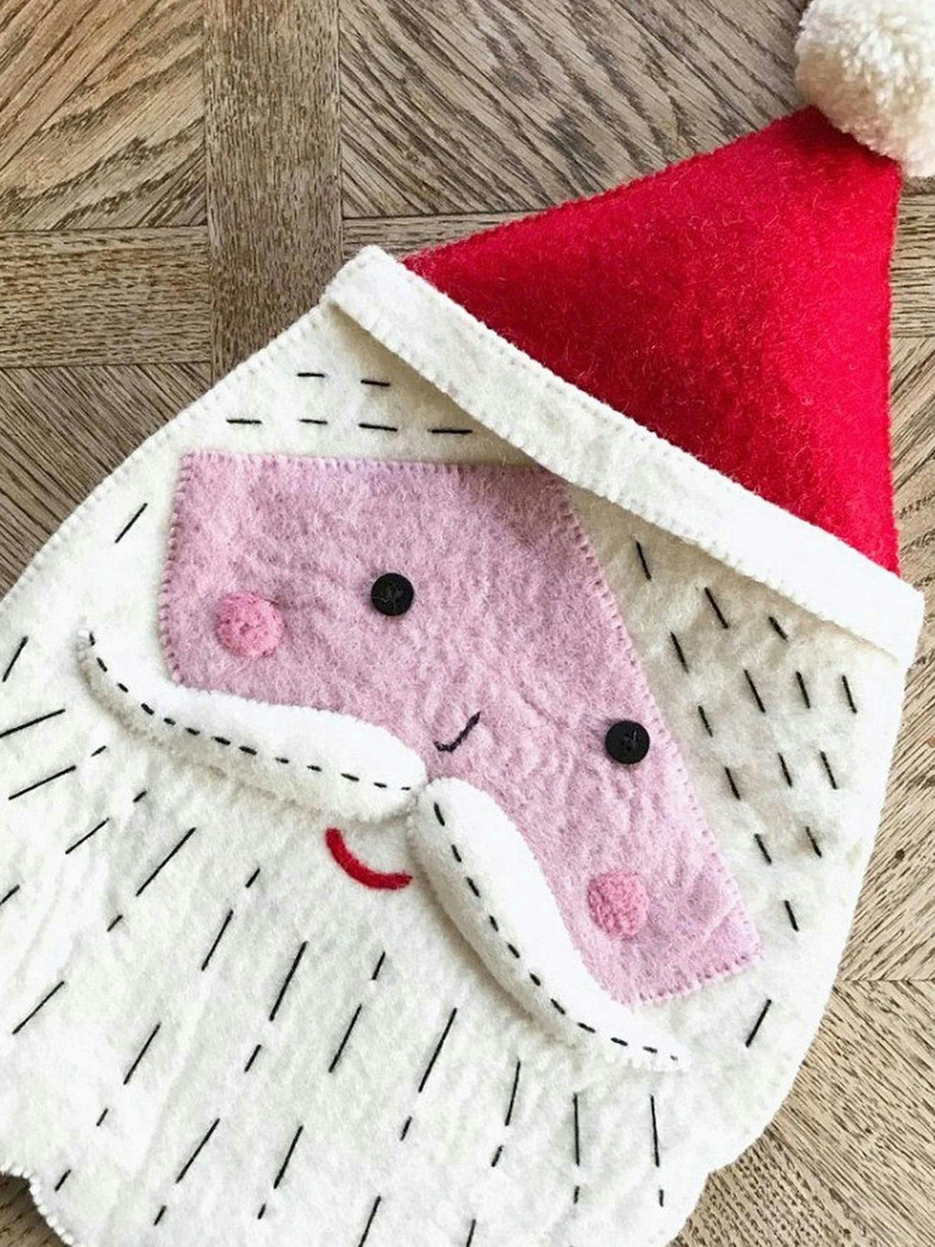 Handmade santa stocking