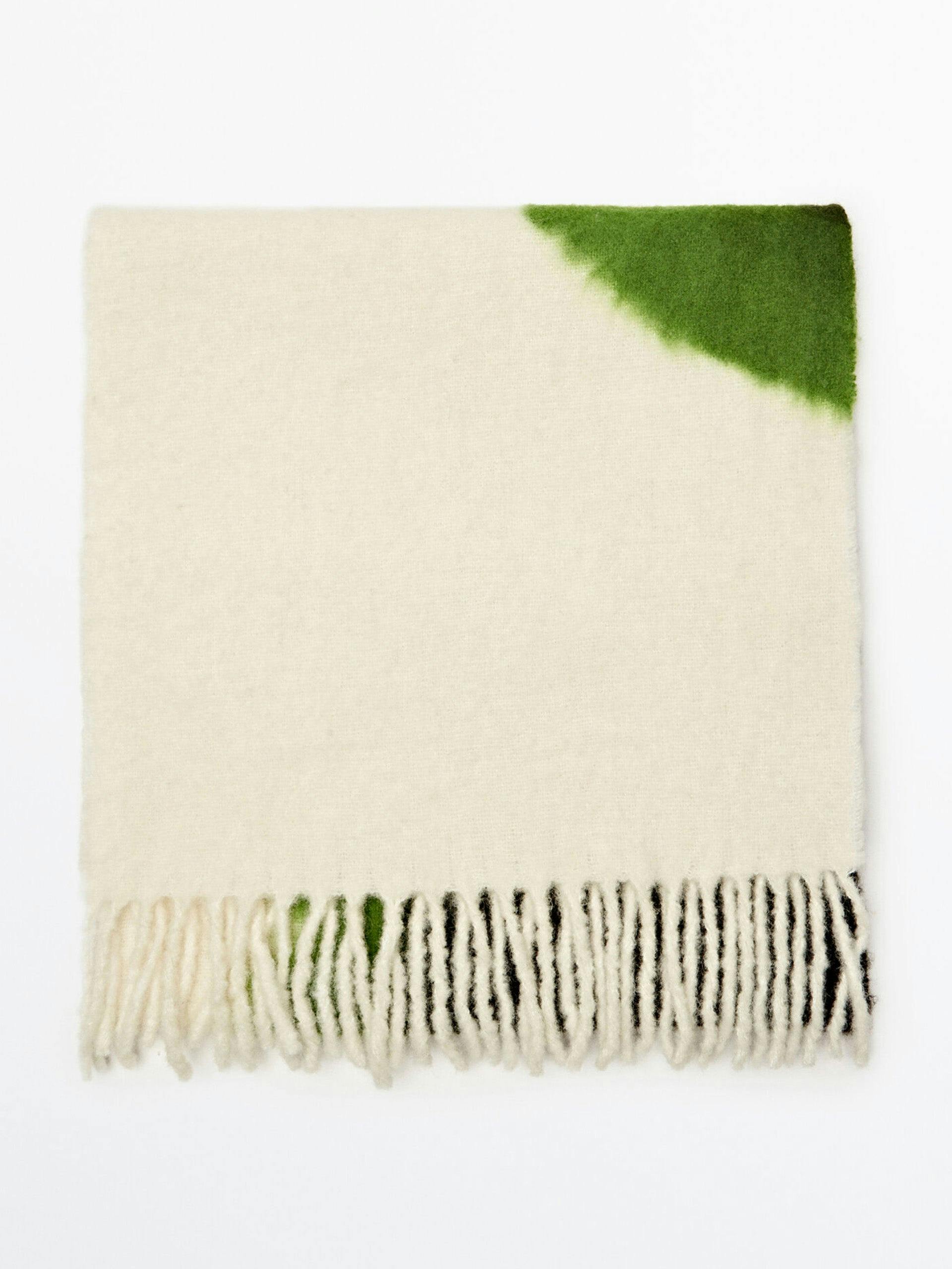 Tie-dye scarf with fringe detail