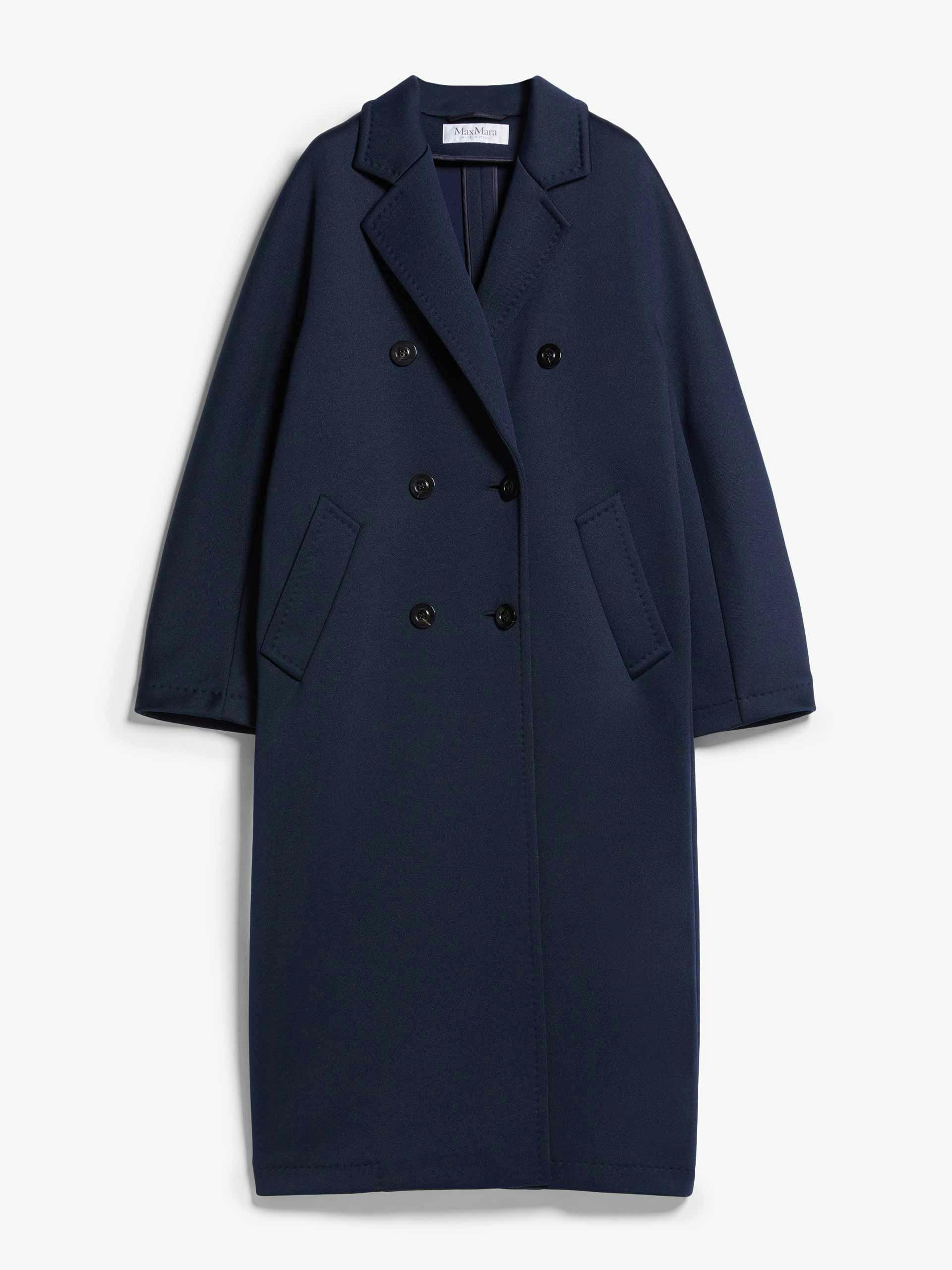 Navy cotton-blend coat
