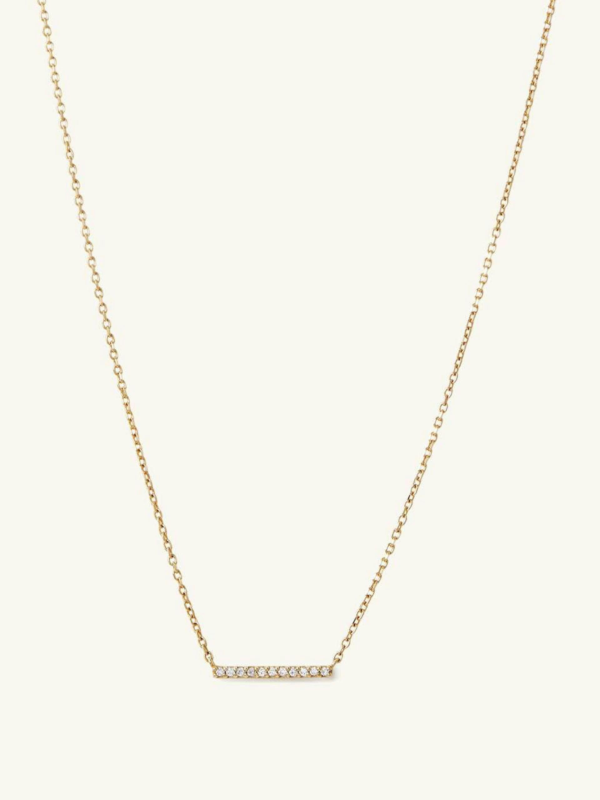 14k gold and diamond necklace