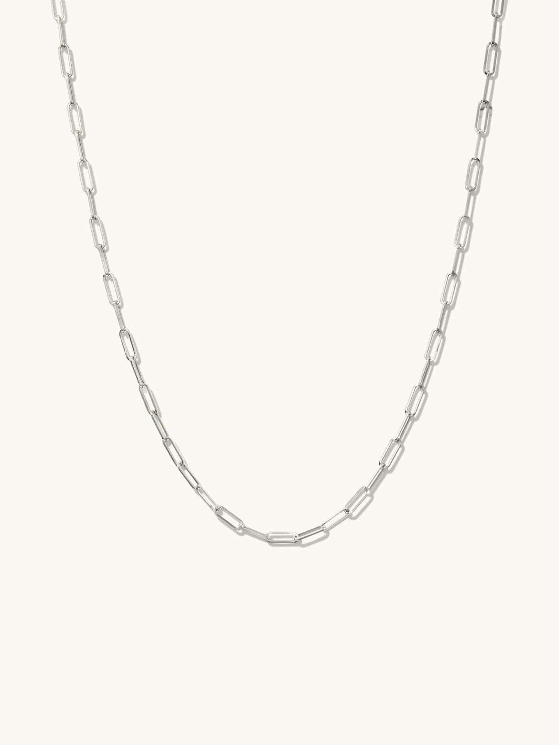 14kt white gold chain necklace