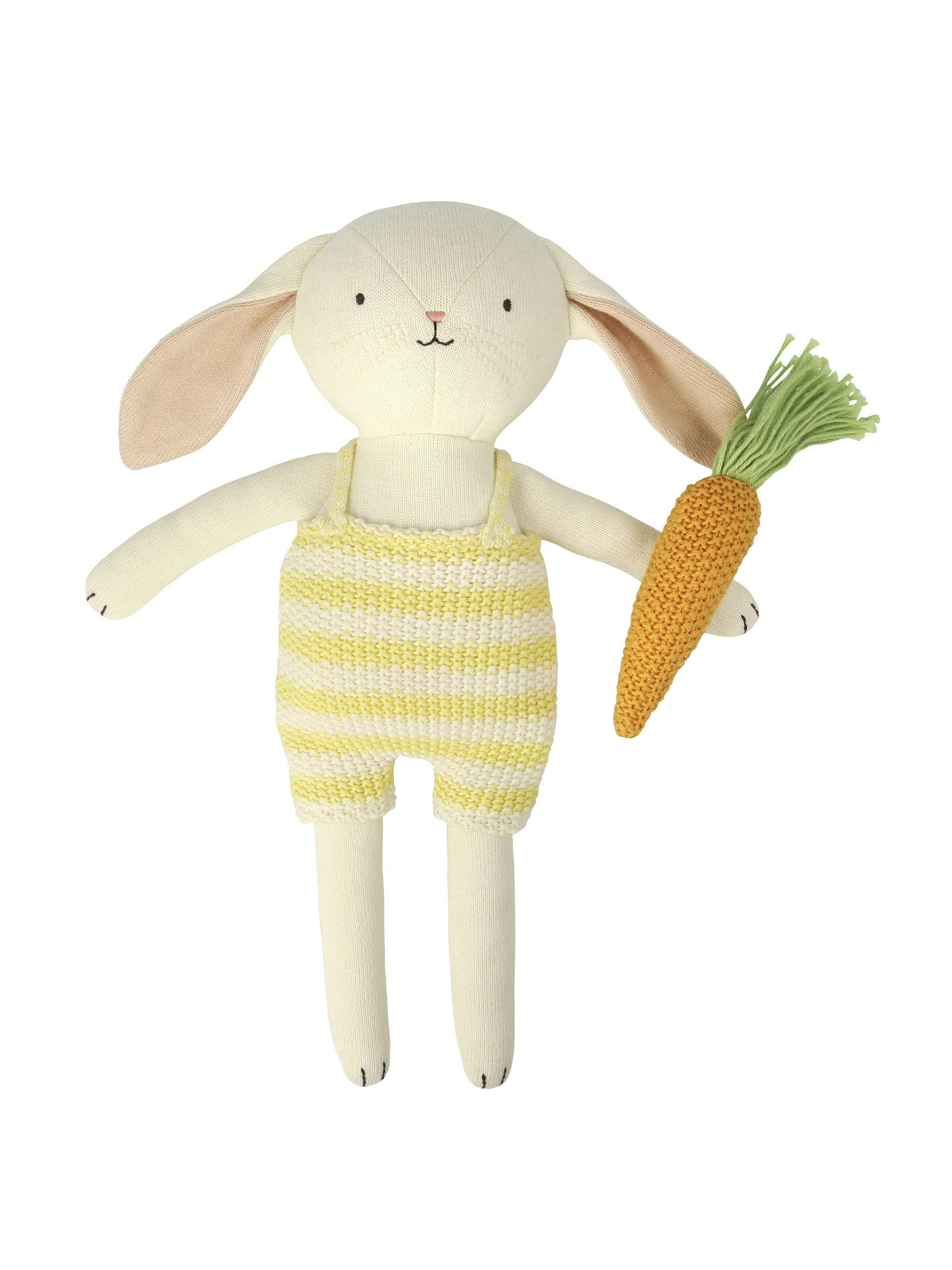 Knitted bunny toy