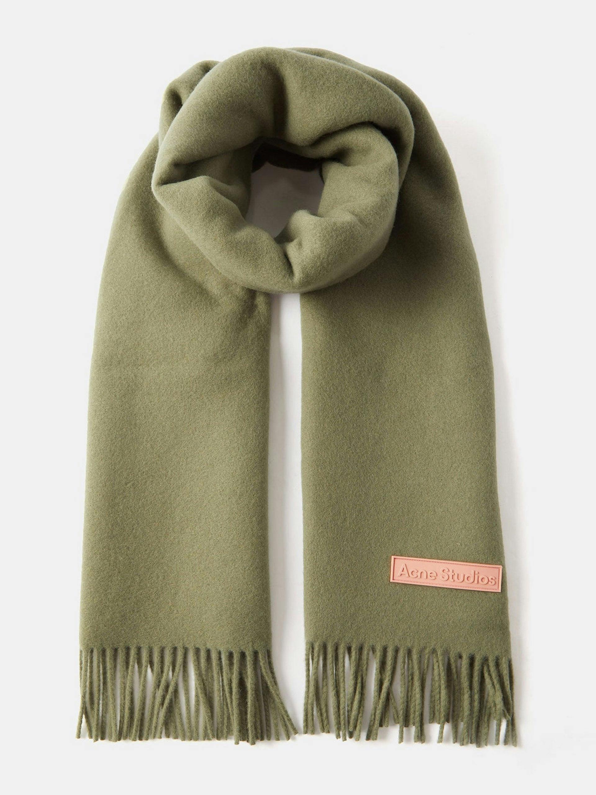 Vesta tasselled wool scarf