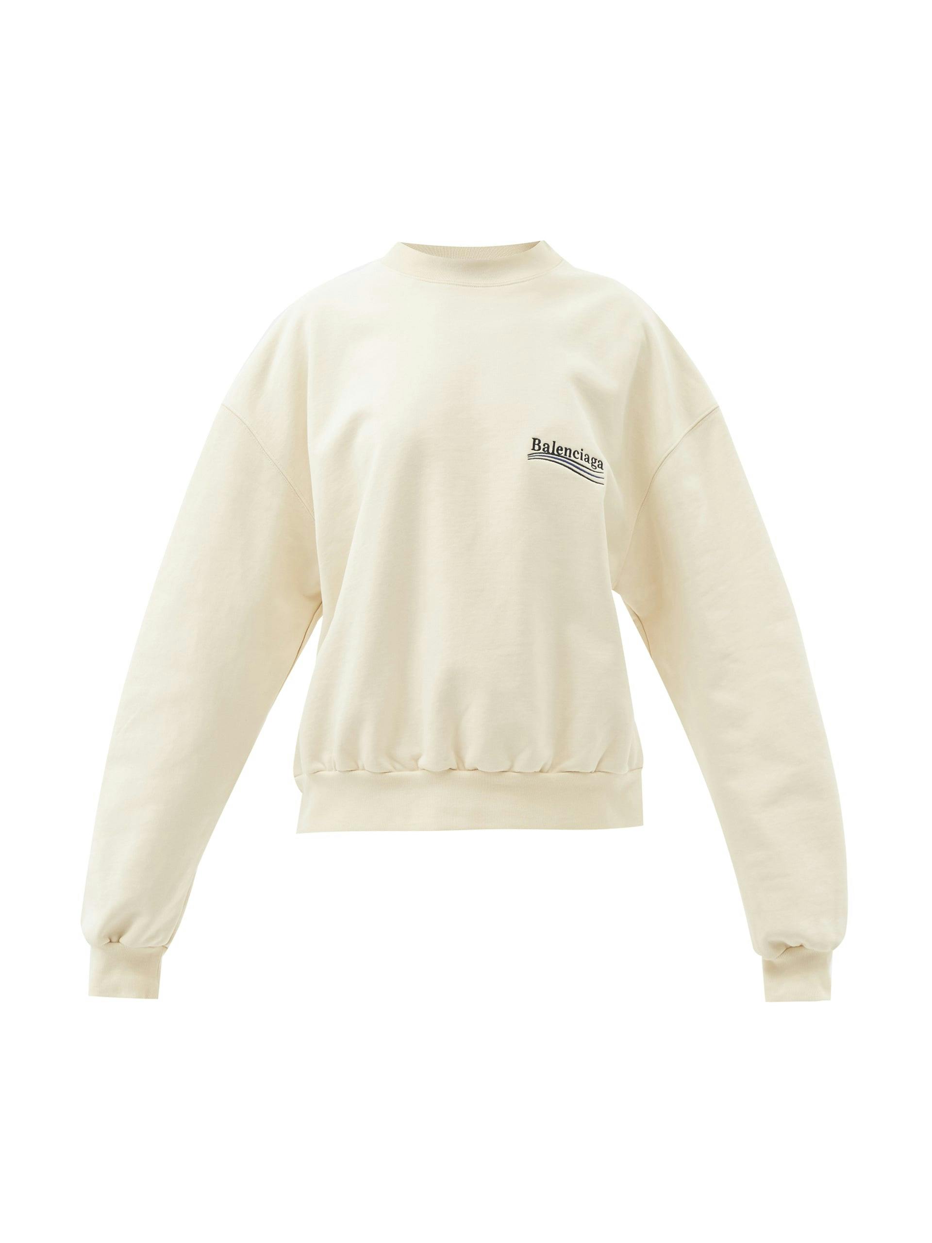 Cream logo sweatshirt