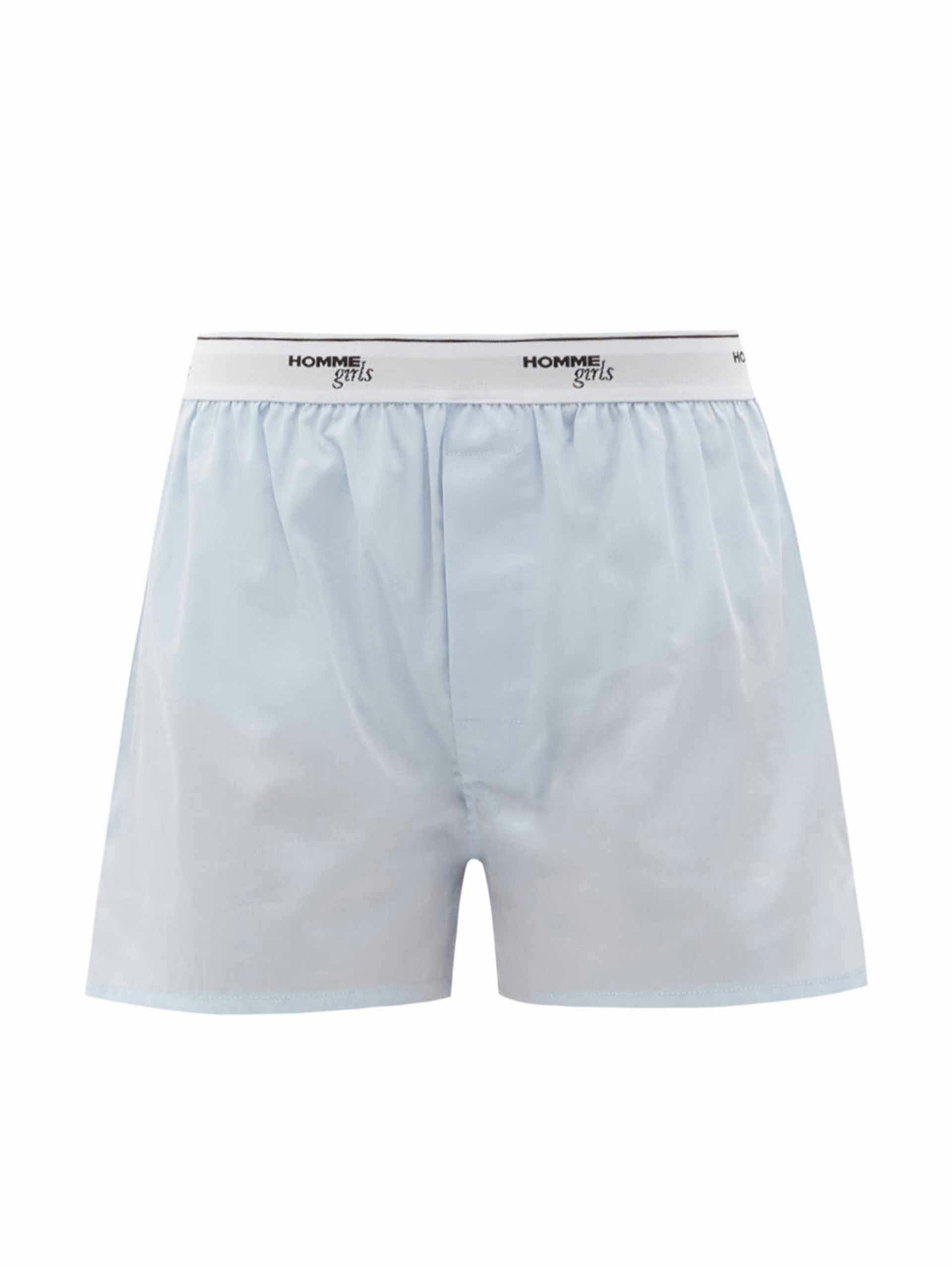 Logo-waistband cotton pyjama shorts