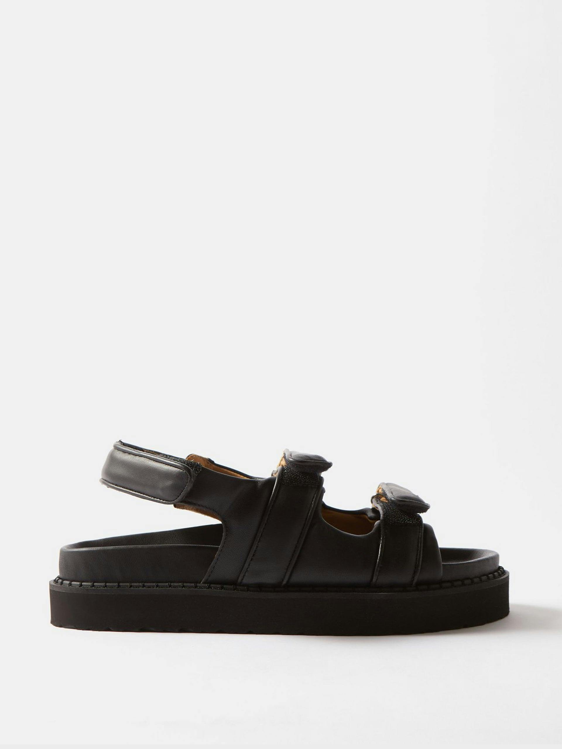Madee padded leather sandals