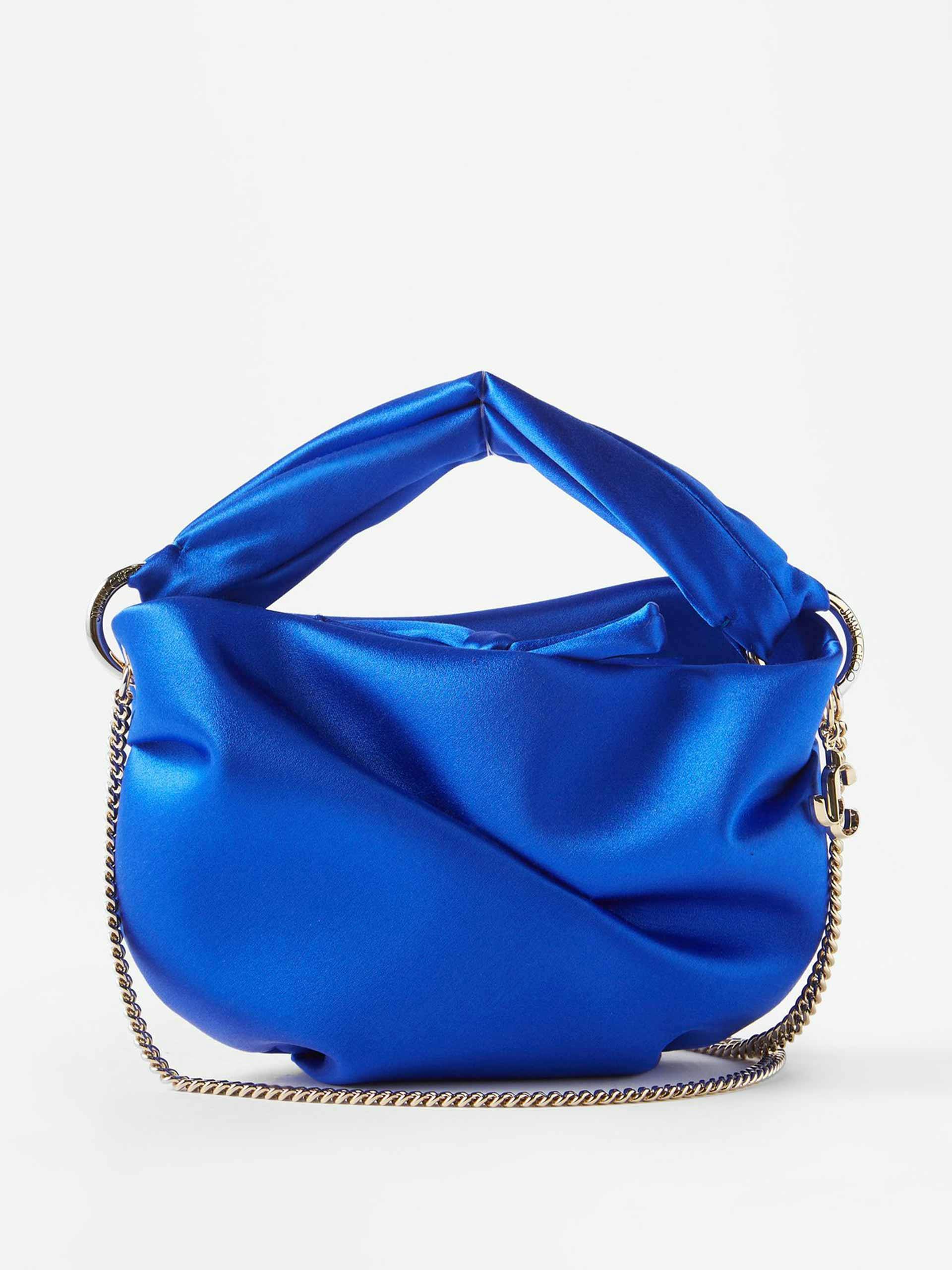 Blue chain-strap bag