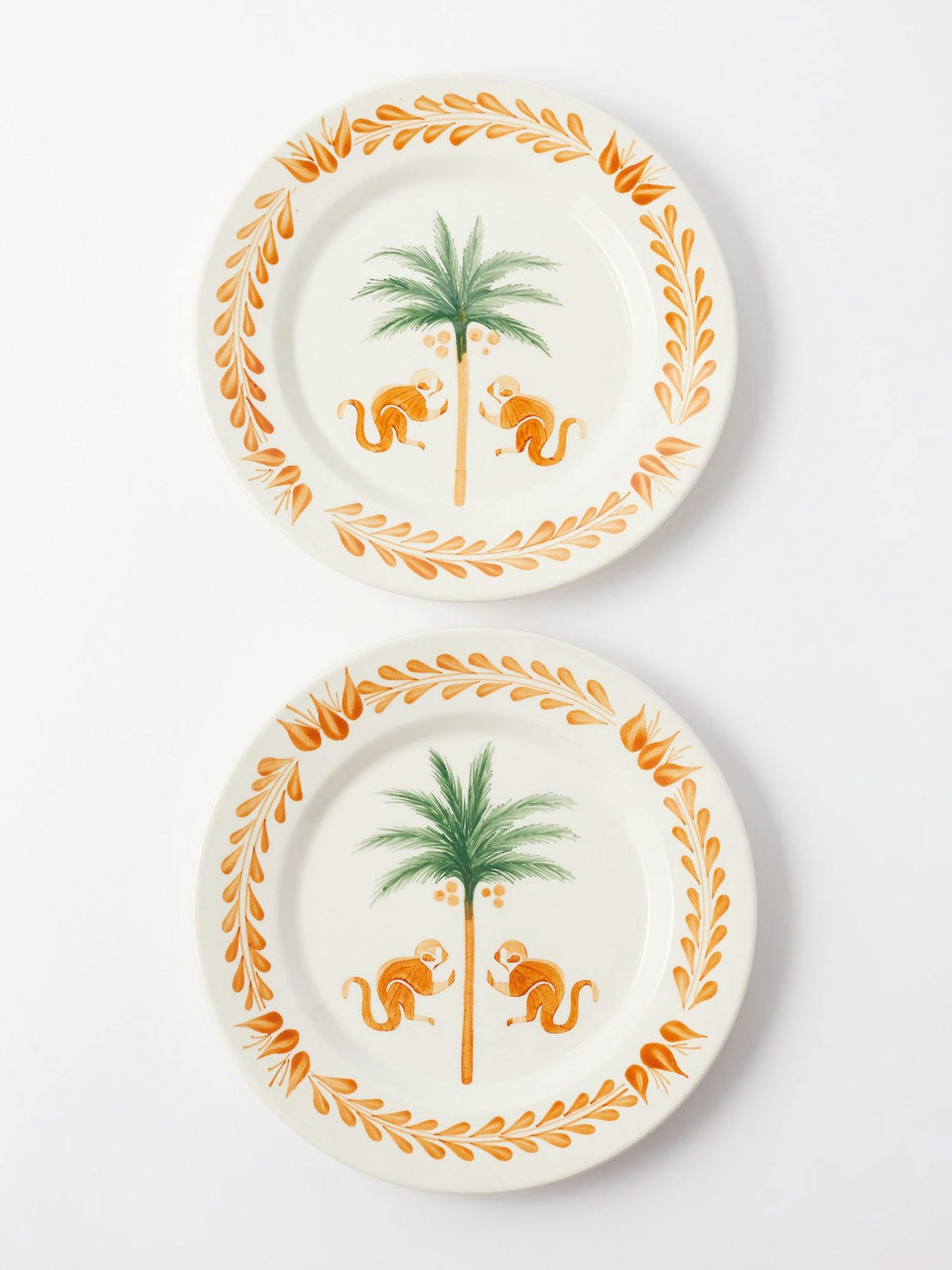 Saimiri ceramic dessert plates (set of 2)