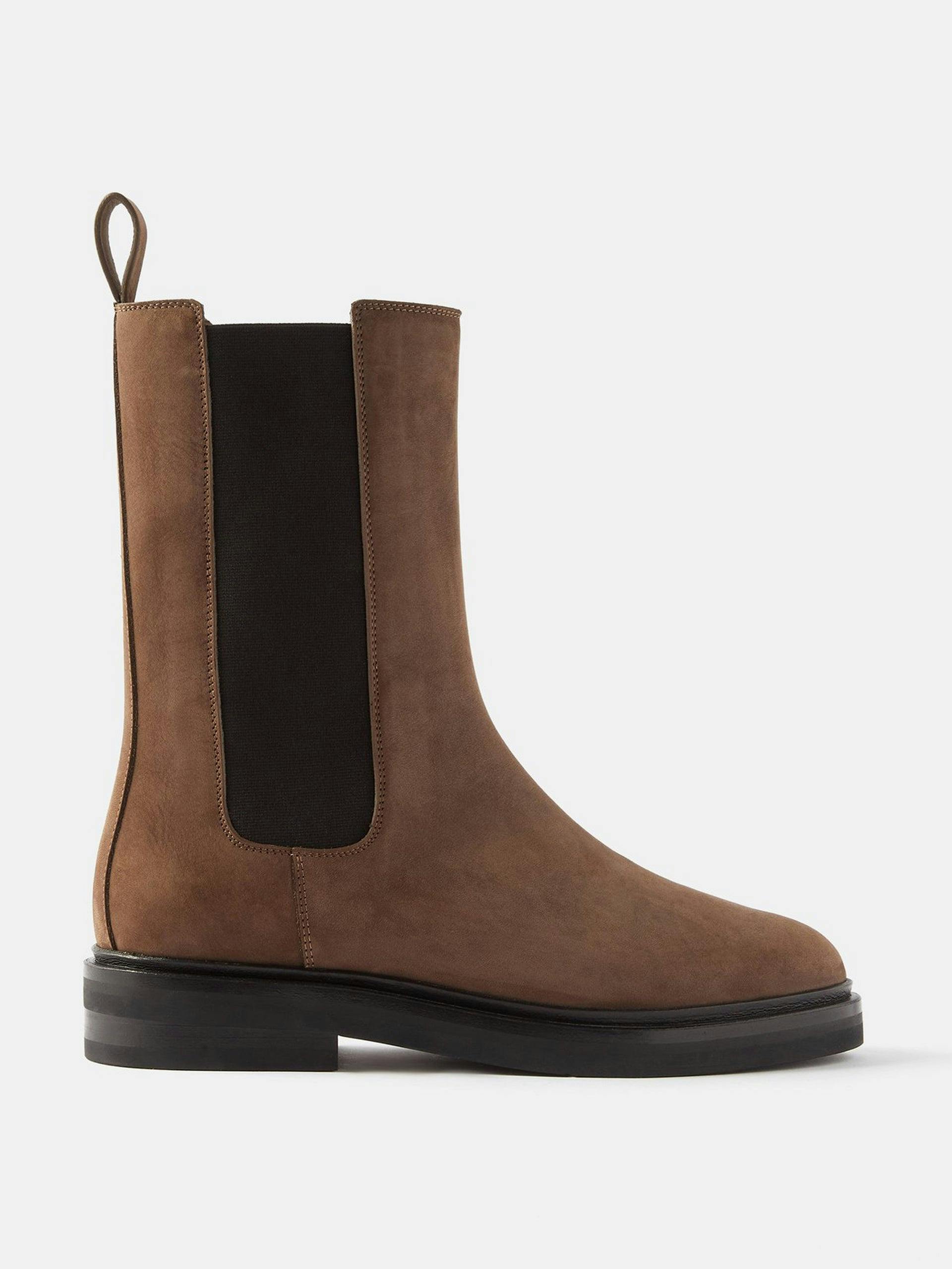 Nubuck-leather Chelsea boots