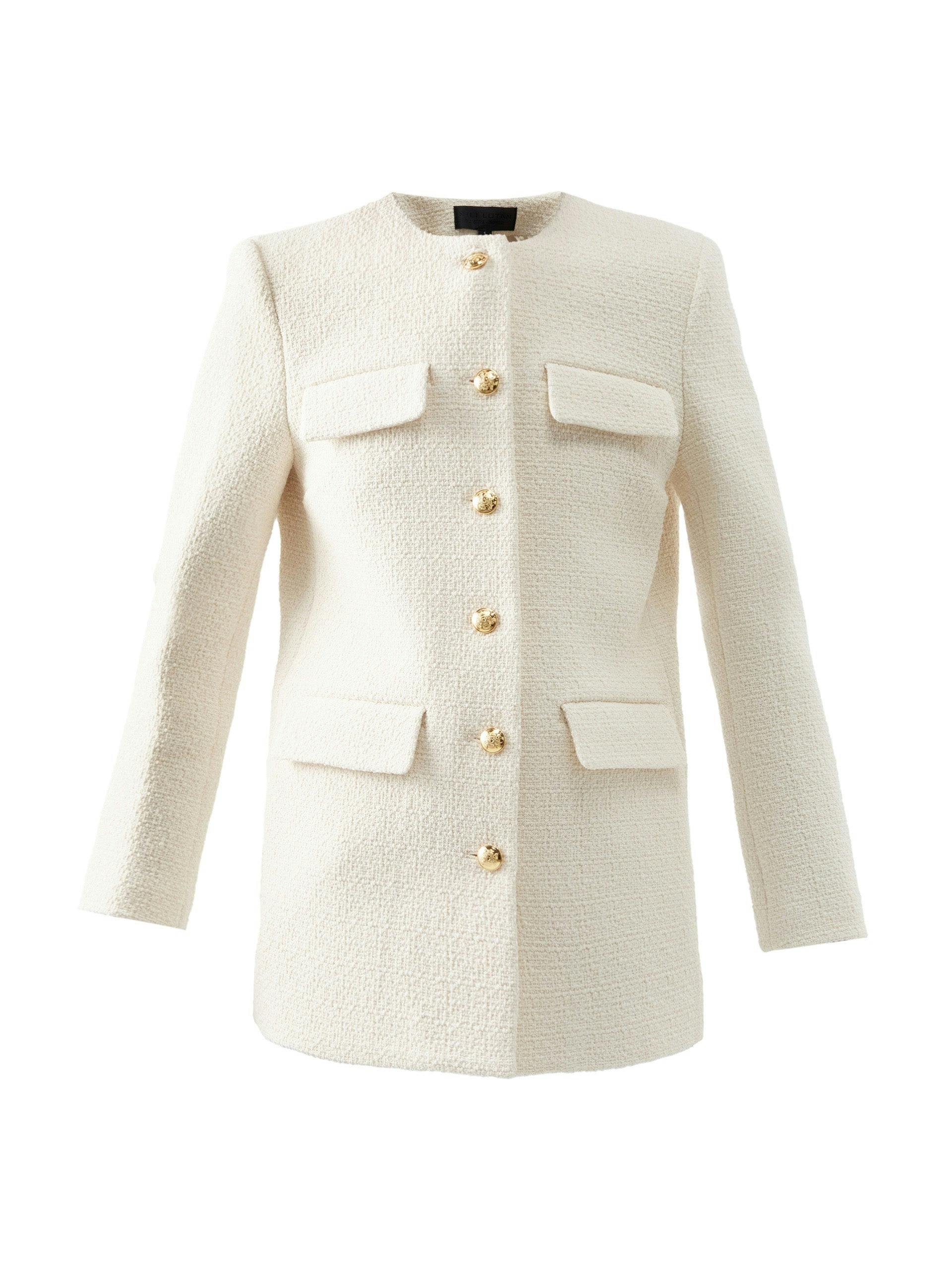 Gabriella cotton-blend tweed jacket