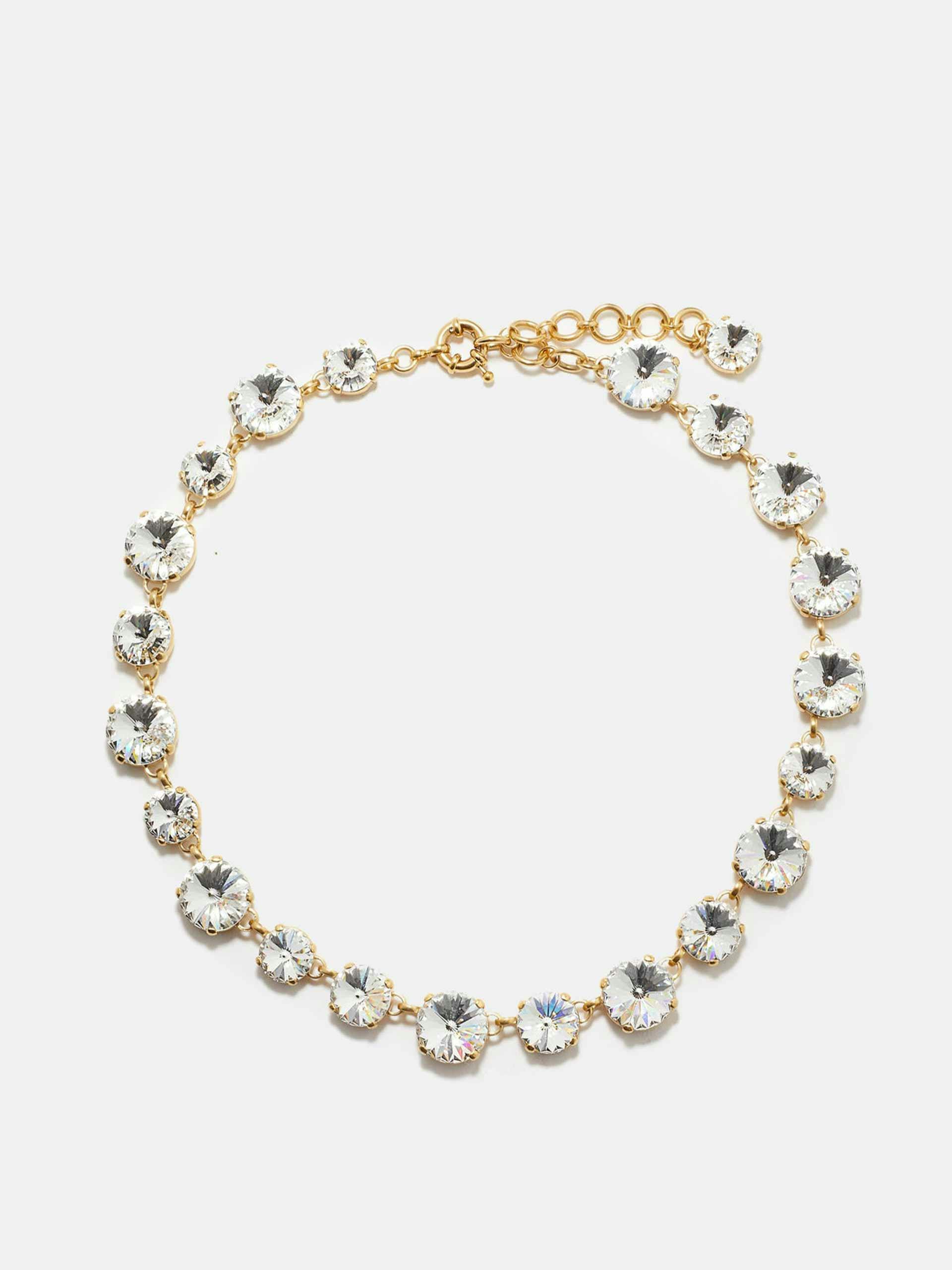 Ice Ice Baby crystal & gold-plated necklace