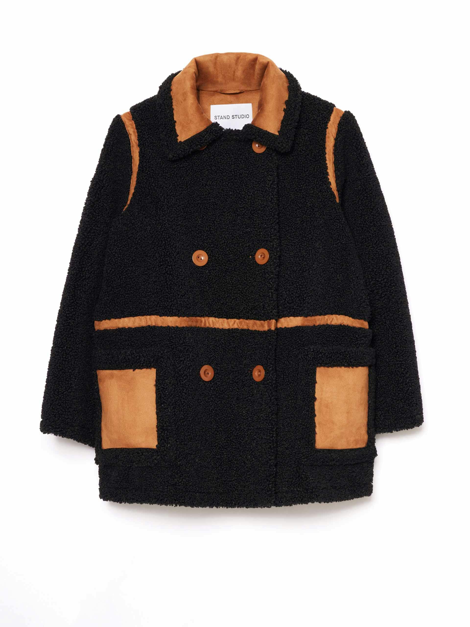 Chloe double-breasted faux-shearling jacket