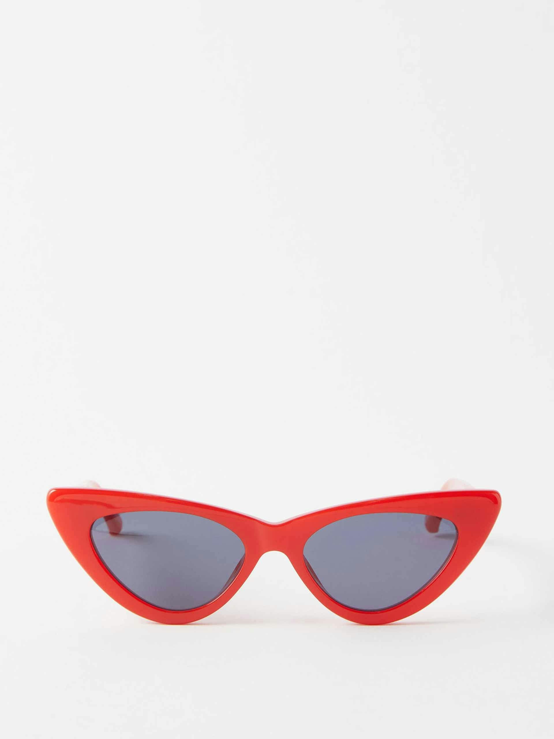 Red cat-eye sunglasses