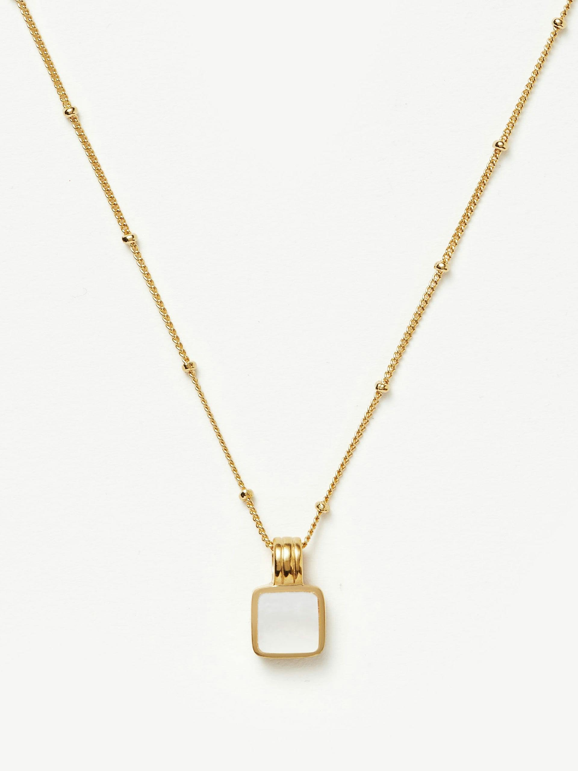 Lucy Williams square mother of pearl necklace