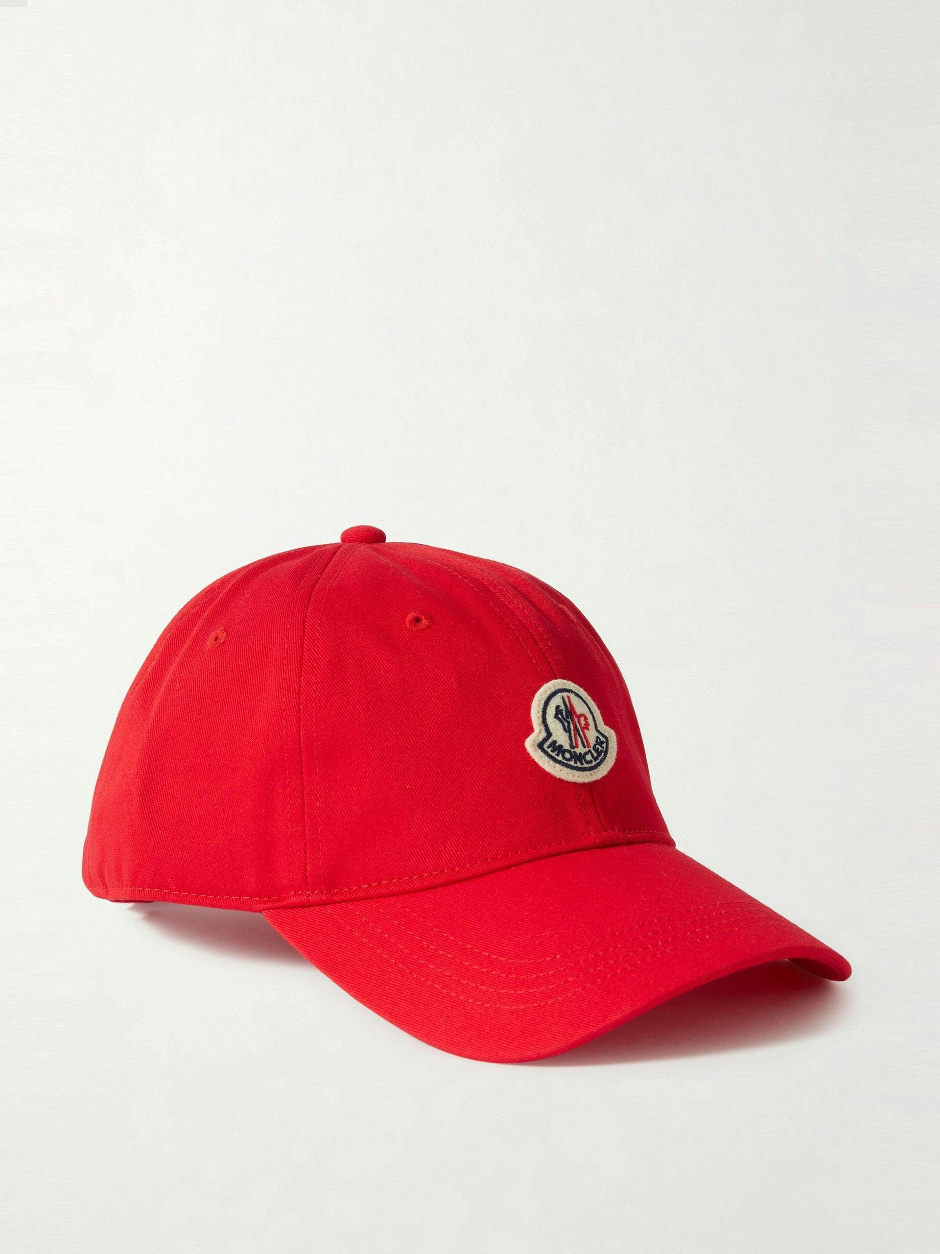Red logo cap