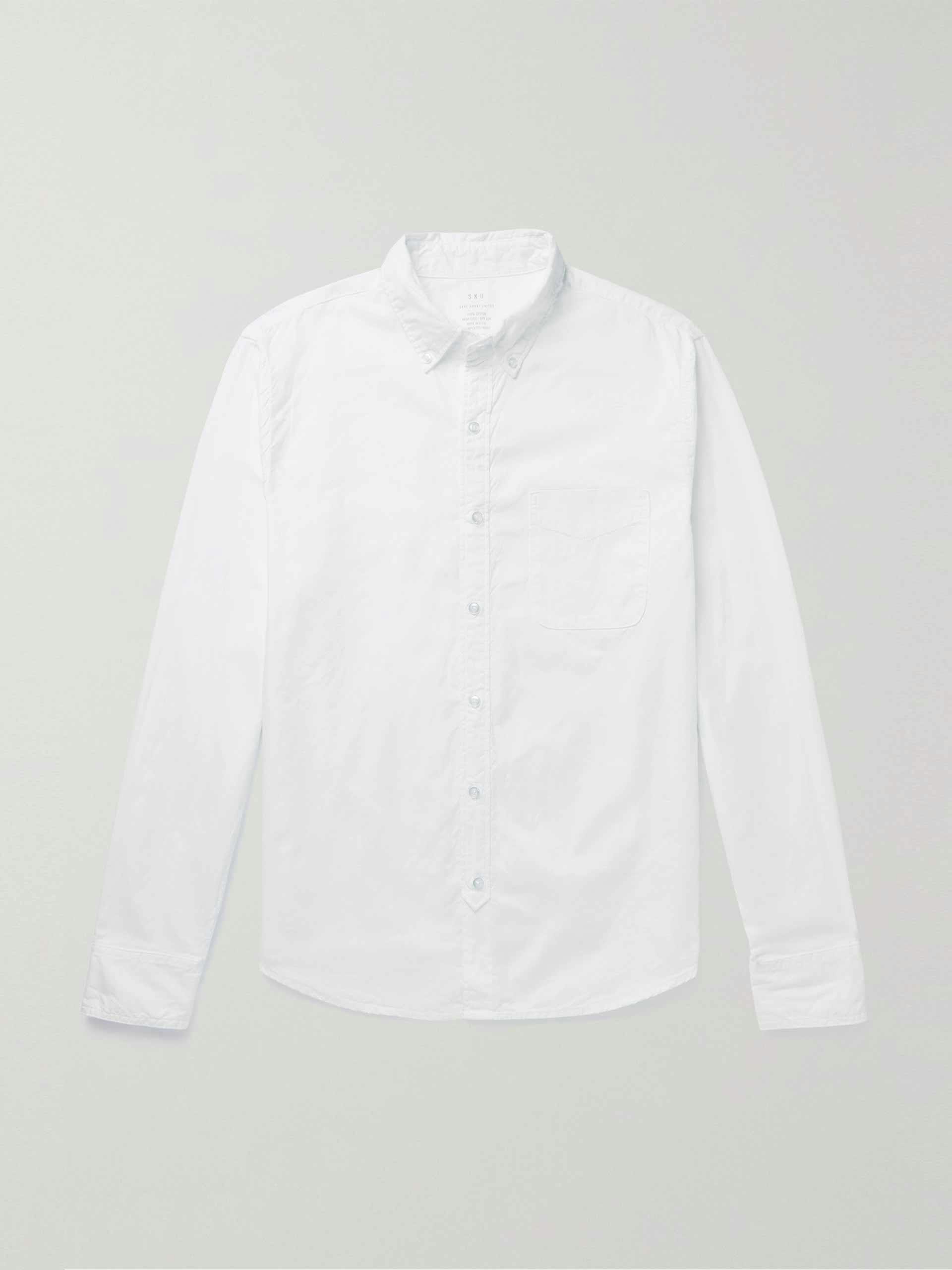 Button-down white Oxford shirt
