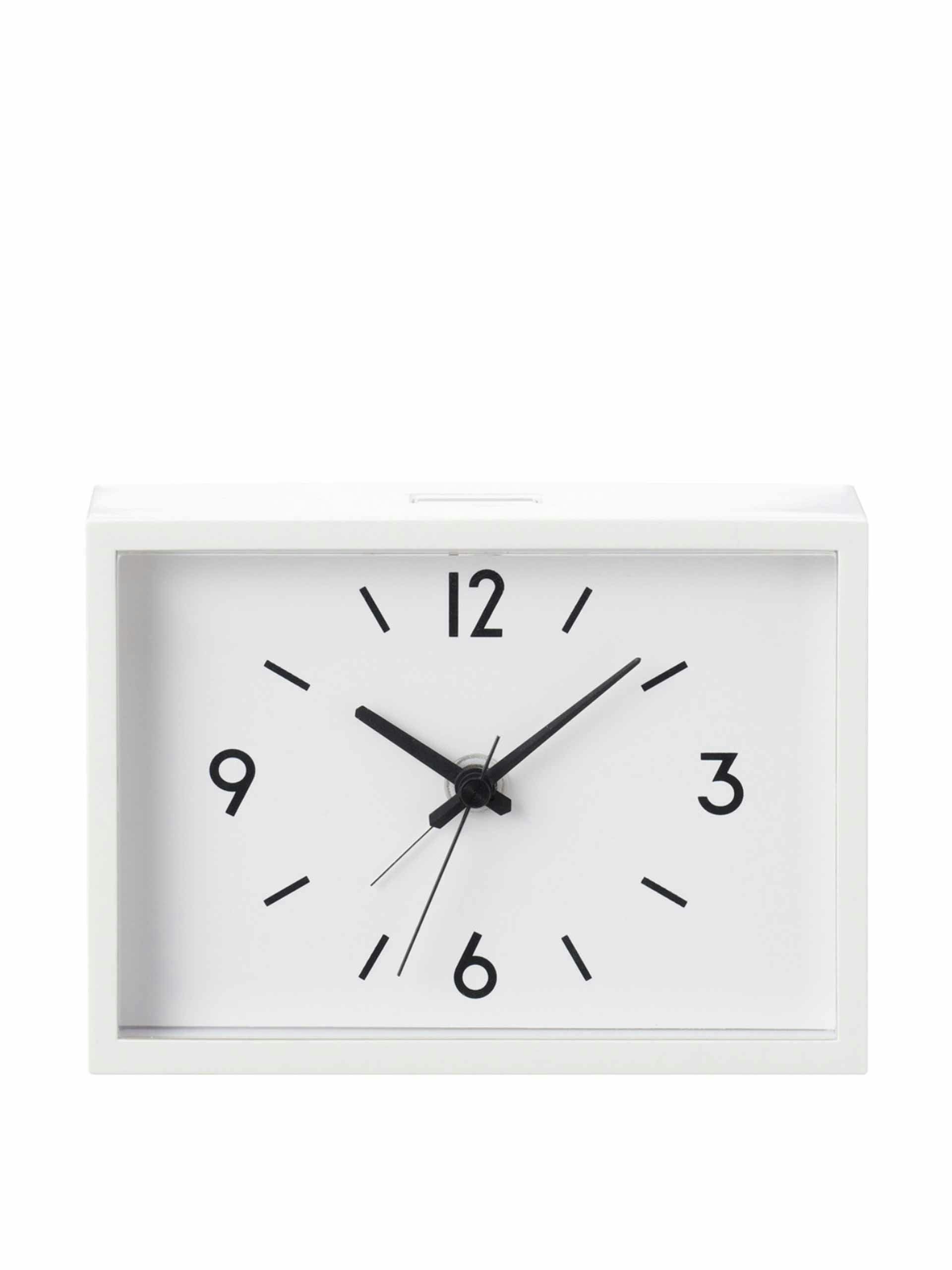 White alarm clock