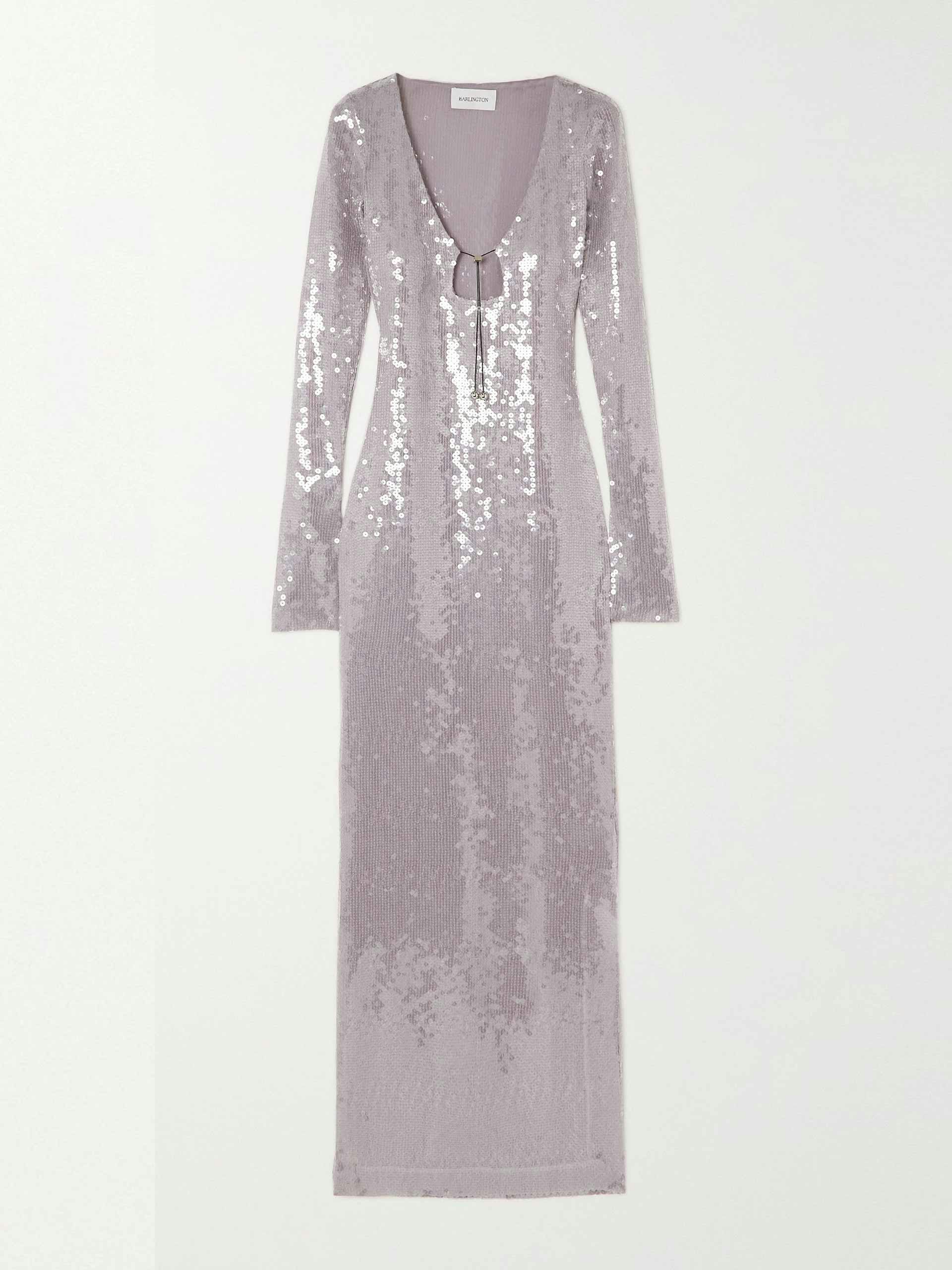 Lilac sequined dress