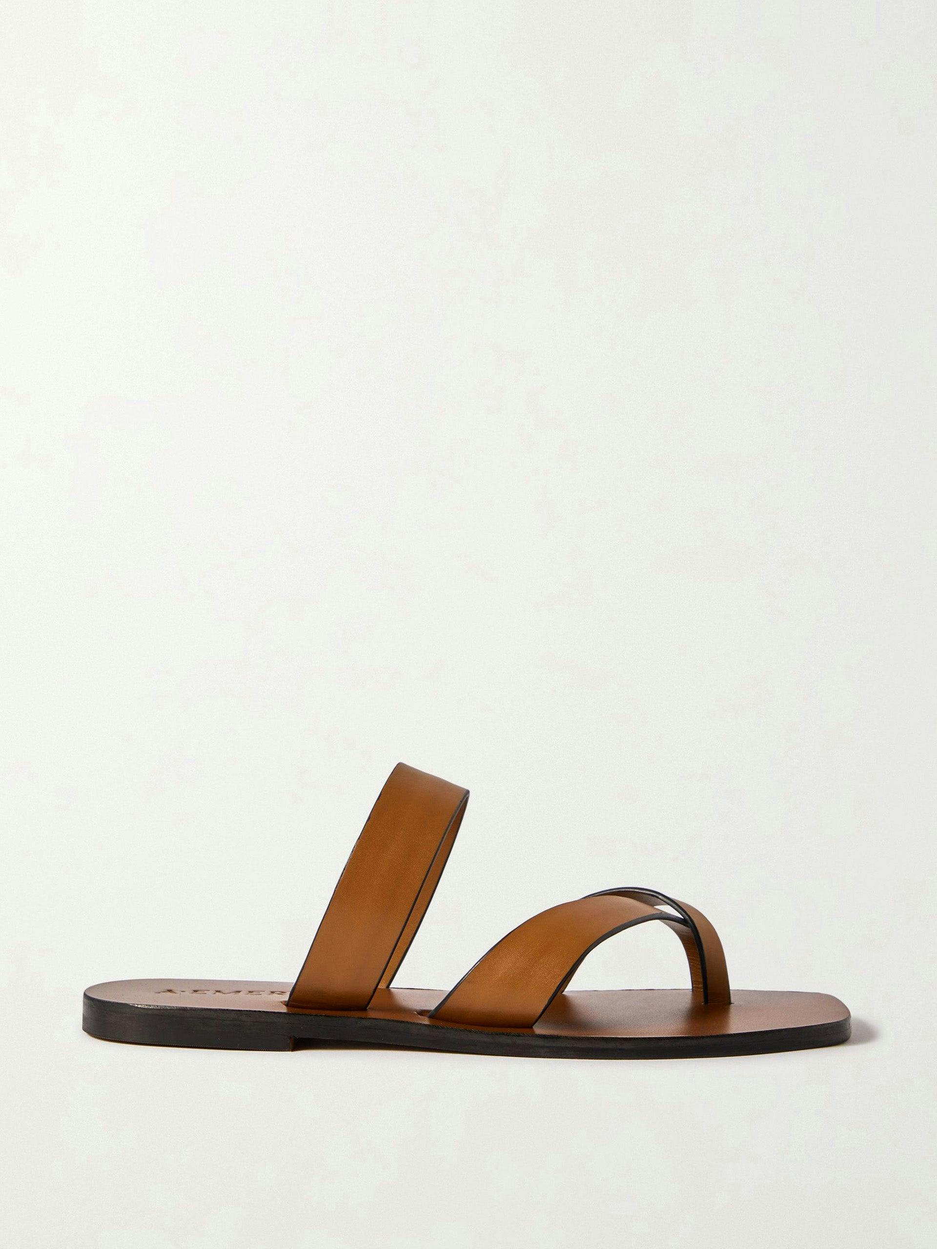 Tan leather sandals