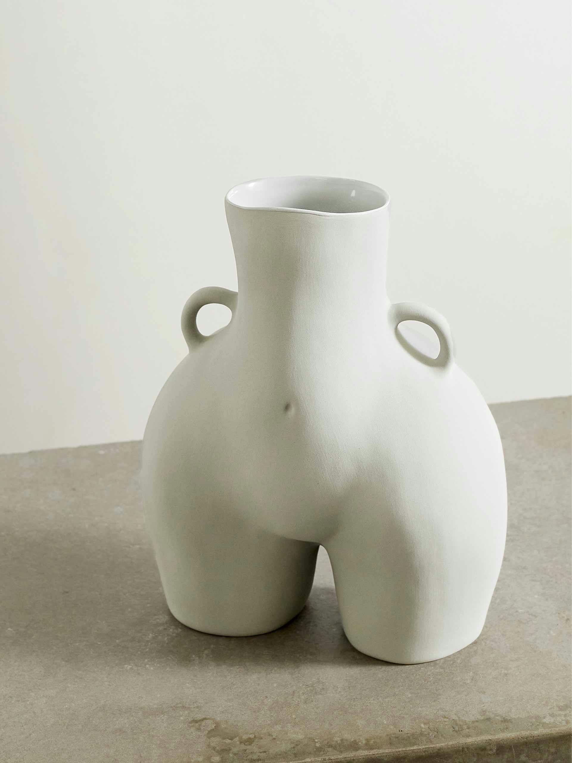 Ceramic vase with handles