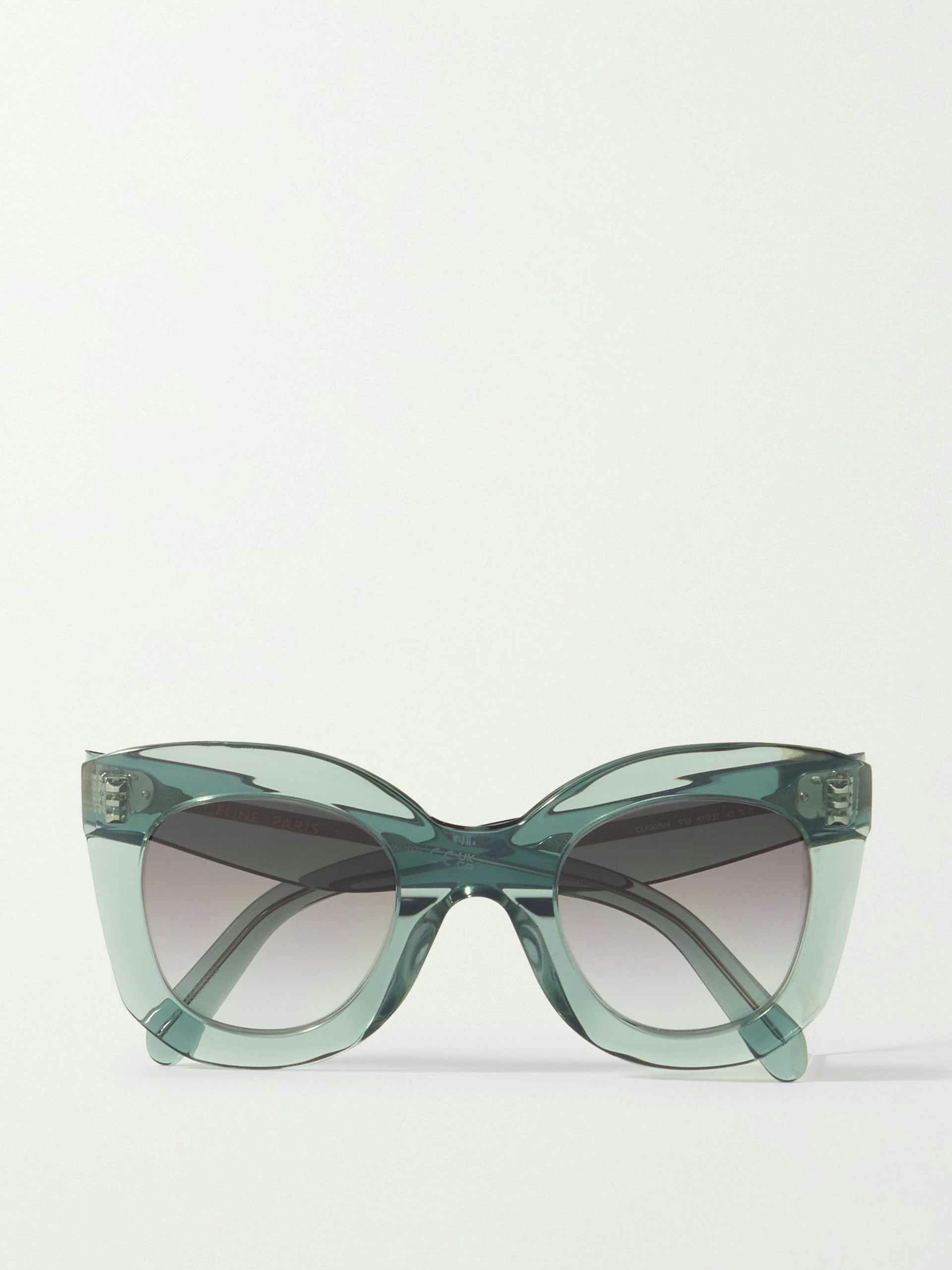 Green oversized sunglasses