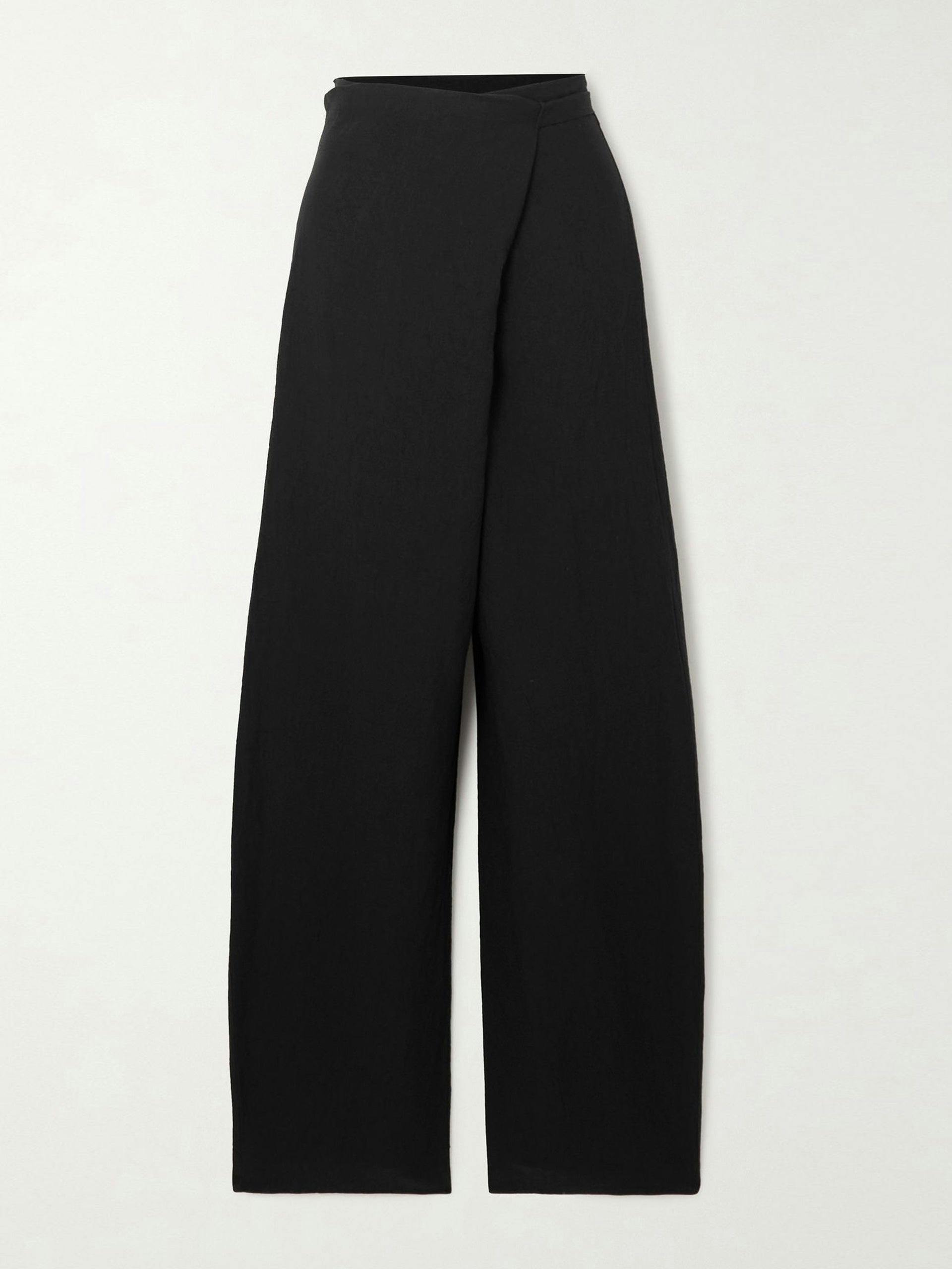 Arce linen-blend straight-leg pants