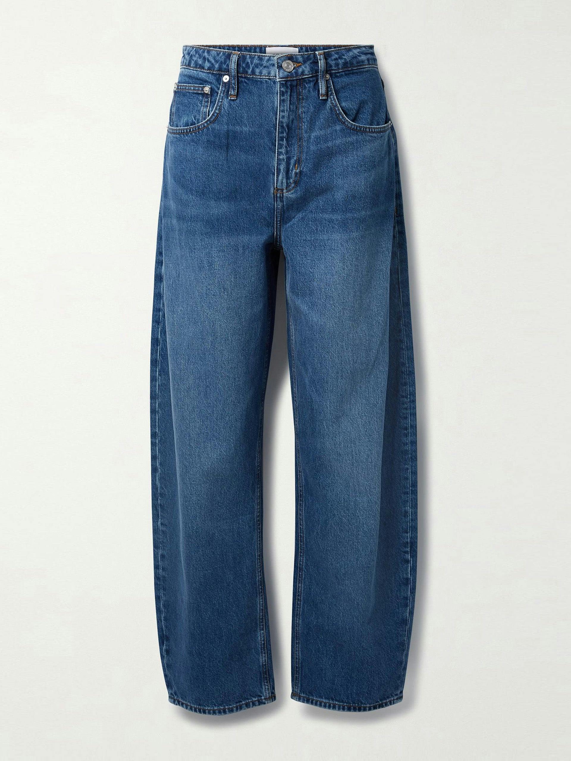 Long Barrel high-rise tapered jeans